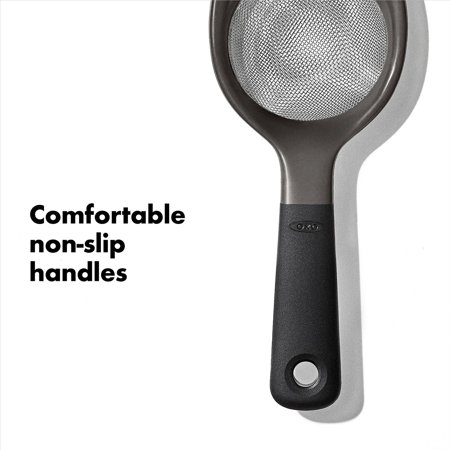 OXO Good Grips 3-Piece Strainer Set, Black