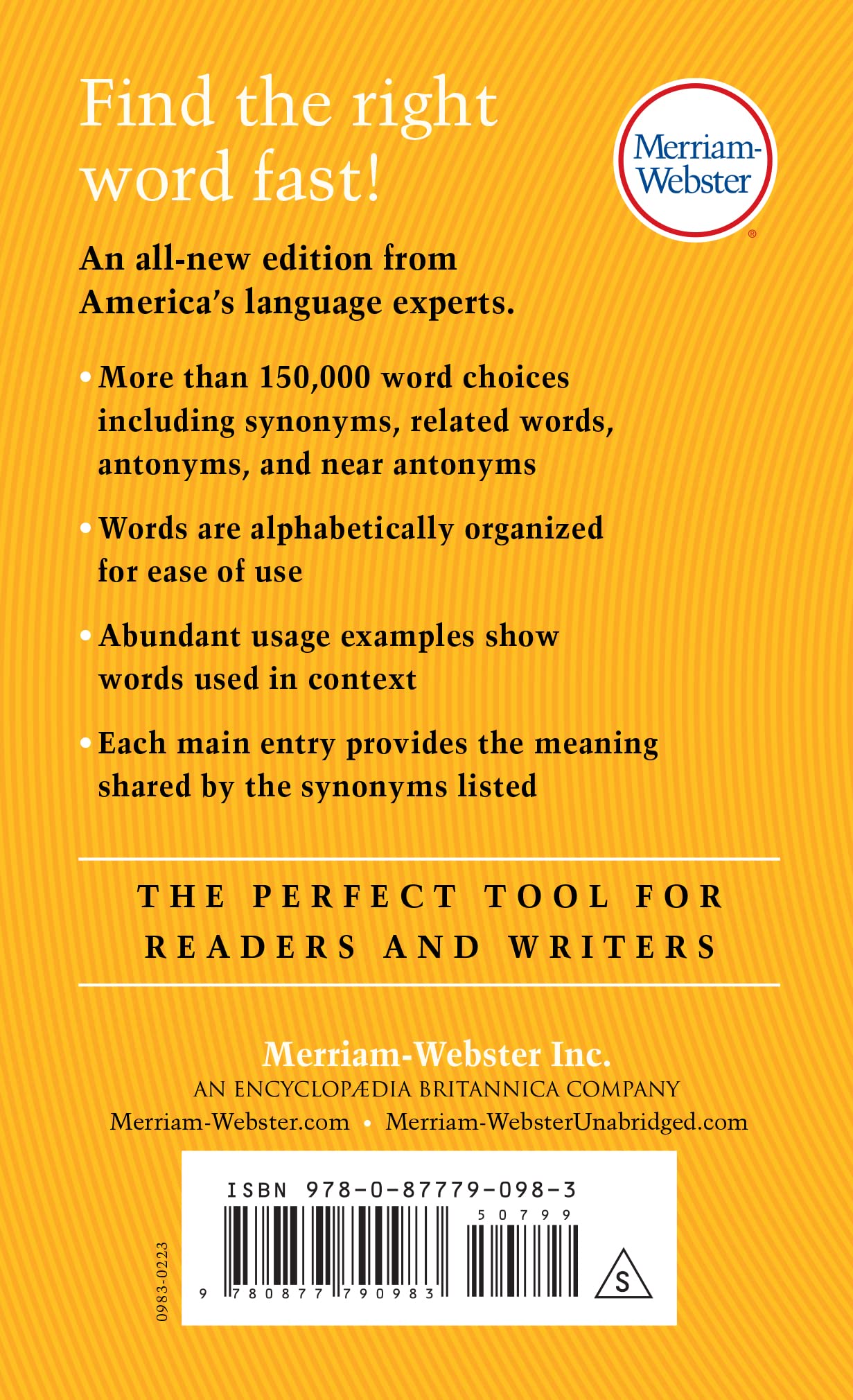 Merriam-Webster’s Everyday Language Reference Set: Includes: The Merriam-Webster Dictionary, The Merriam-Webster Thesaurus, and The Merriam-Webster Vocabulary Builder