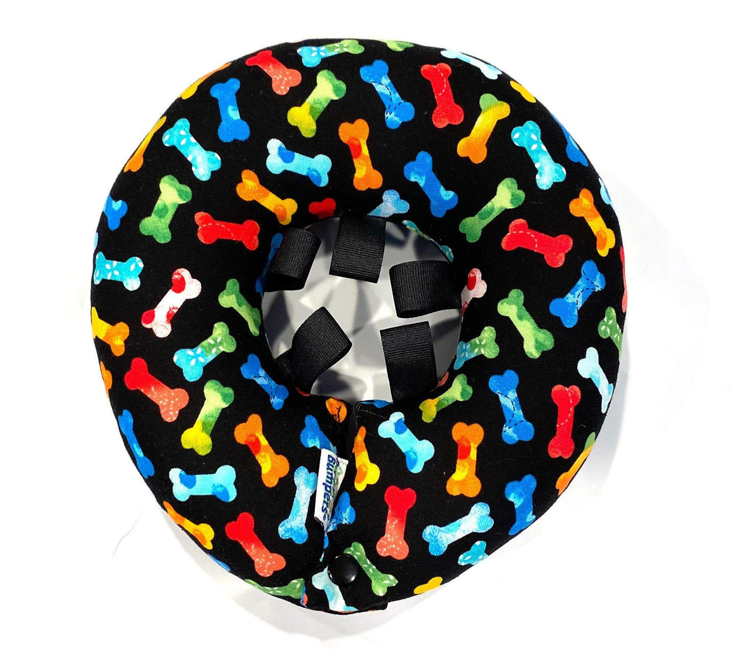 Puppy Bumpers Tossed Bones -Made in USA Puppy Bumpers 100% Cotton Stuffed Safety Fence Collar to Keep Your pet Safely on The Right Side of The Fence. (10-13")
