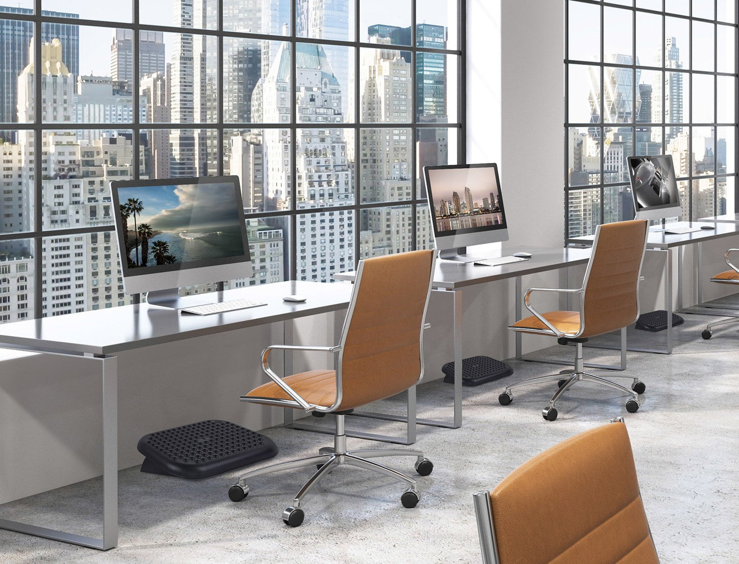 Mount-It! Under Desk Footrest Adjustable Foot Rest Under Desk with 3 Tilt Settings Up to 30°, Large Non Slip Ergonomic Office Foot Rest with Textured Massage Surface, Foot Stool for Home or Office