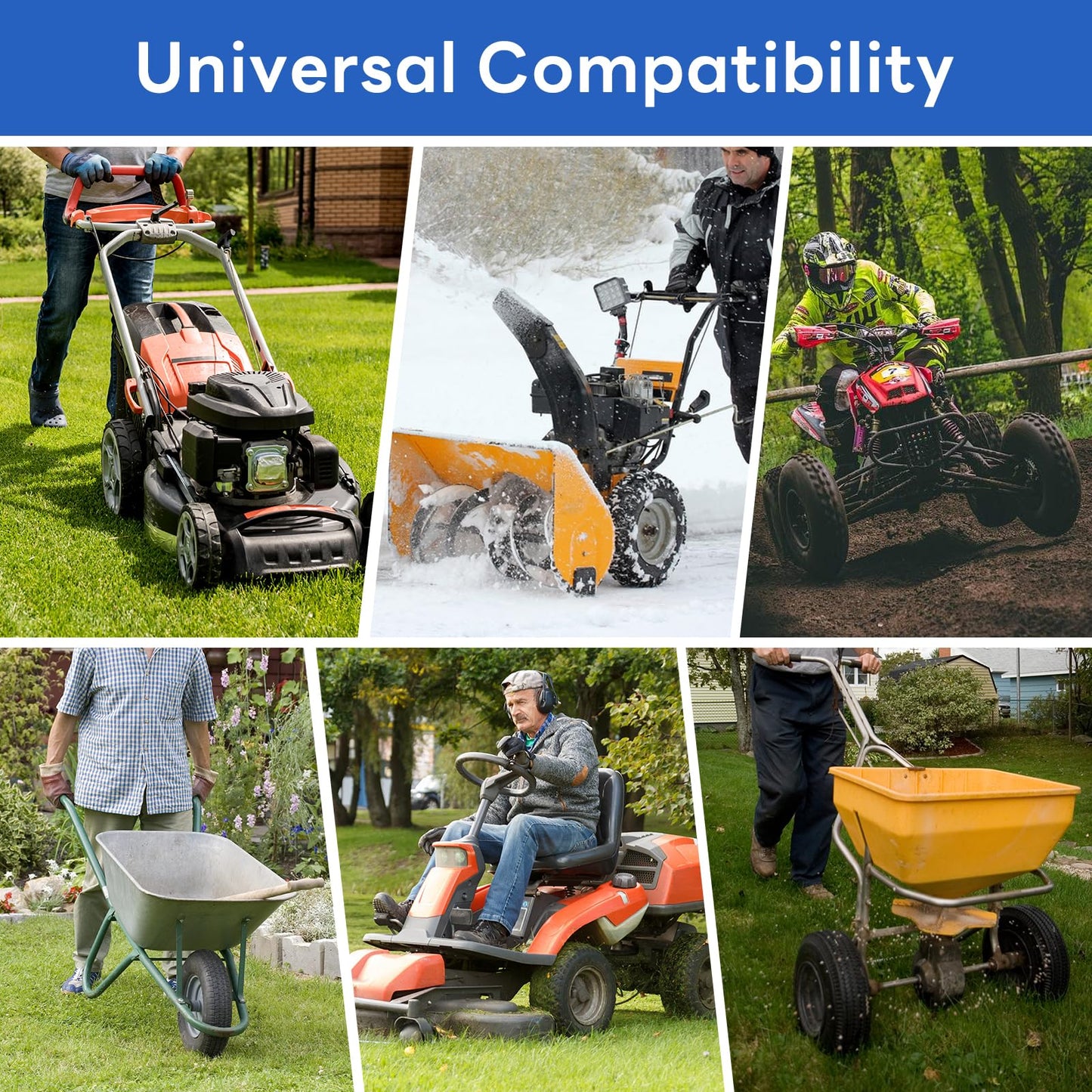 Heavy Duty 15x6.00-6 Butyl Inner Tubes with TR-87 Bent Valve Stem, Premium Replacement 6.00/6.50-6 Lawn Mower Tire Tubes Fit for Snow Blowers, Go Karts, Golf Carts, Wheelbarrows and More 2 Pcs