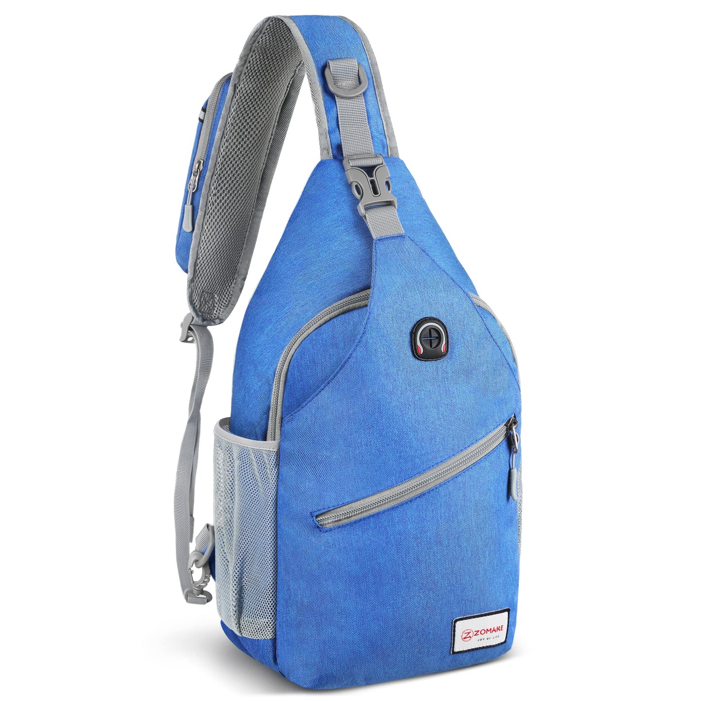 ZOMAKE Sling Bag for Women Men,Cross Body Bag Shoulder Hiking Sling Backpack,Anti Thief Daypack Sac Bandoulière(Blue)