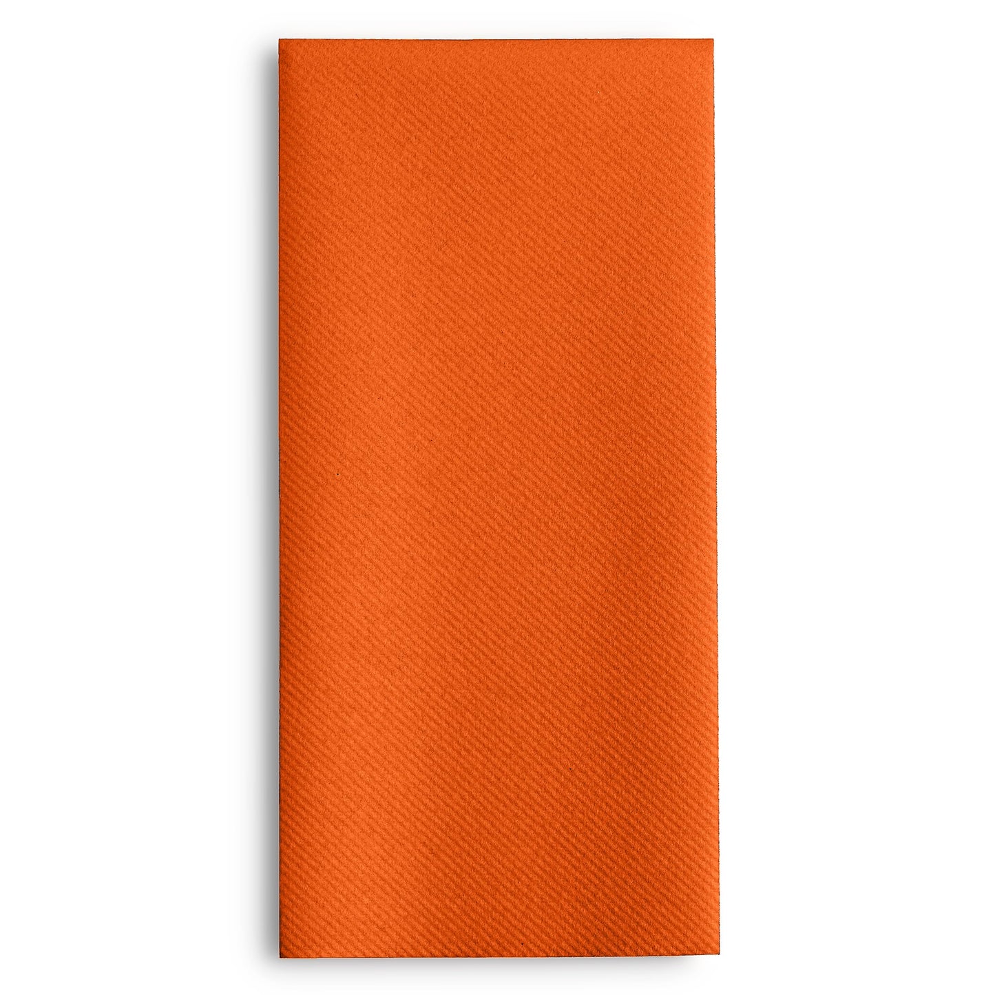Linen-Feel Orange Paper Napkins - Decortive Cloth-Like Disposable Dinner Napkins - Soft And Absorbent Napkins for Thanksgiving, Party, Wedding, Bathroom Or Any Occasion. (Pack of 100)