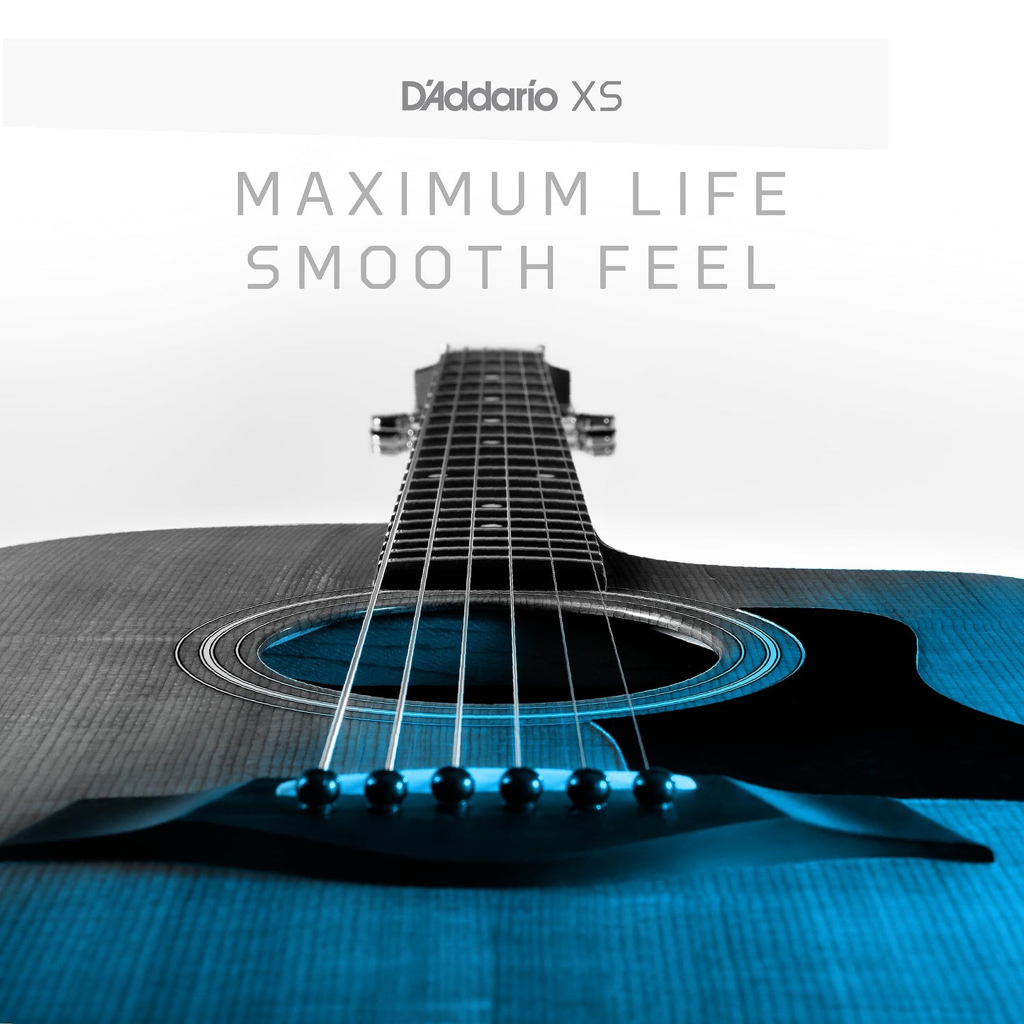 D'Addario XS Acoustic Guitar Strings, Phosphor Bronze, Light, 12-53, 2 Pack