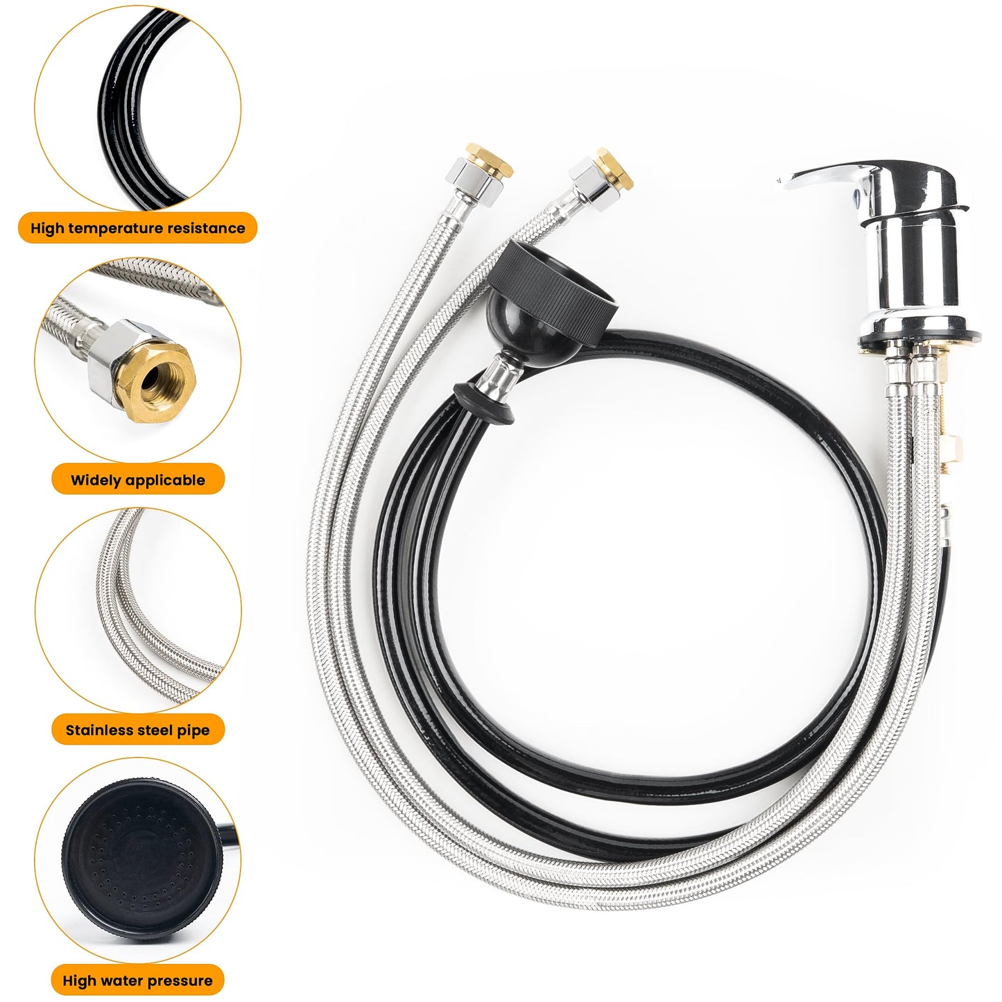 NEW Beauty Salon Shampoo Bowl Faucet Beauty Salon Spray Hose