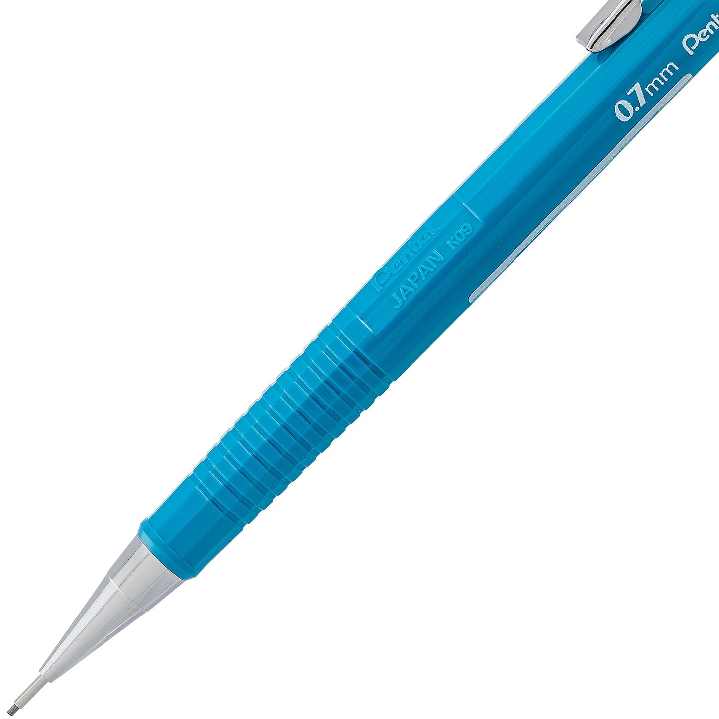 Pentel P200 Drafting Mechanical Pencil, 0.7mm Medium Point, Writing, Drawing, School Supplies, Metal Tip, Blue Barrel, P207-C, Box of 12