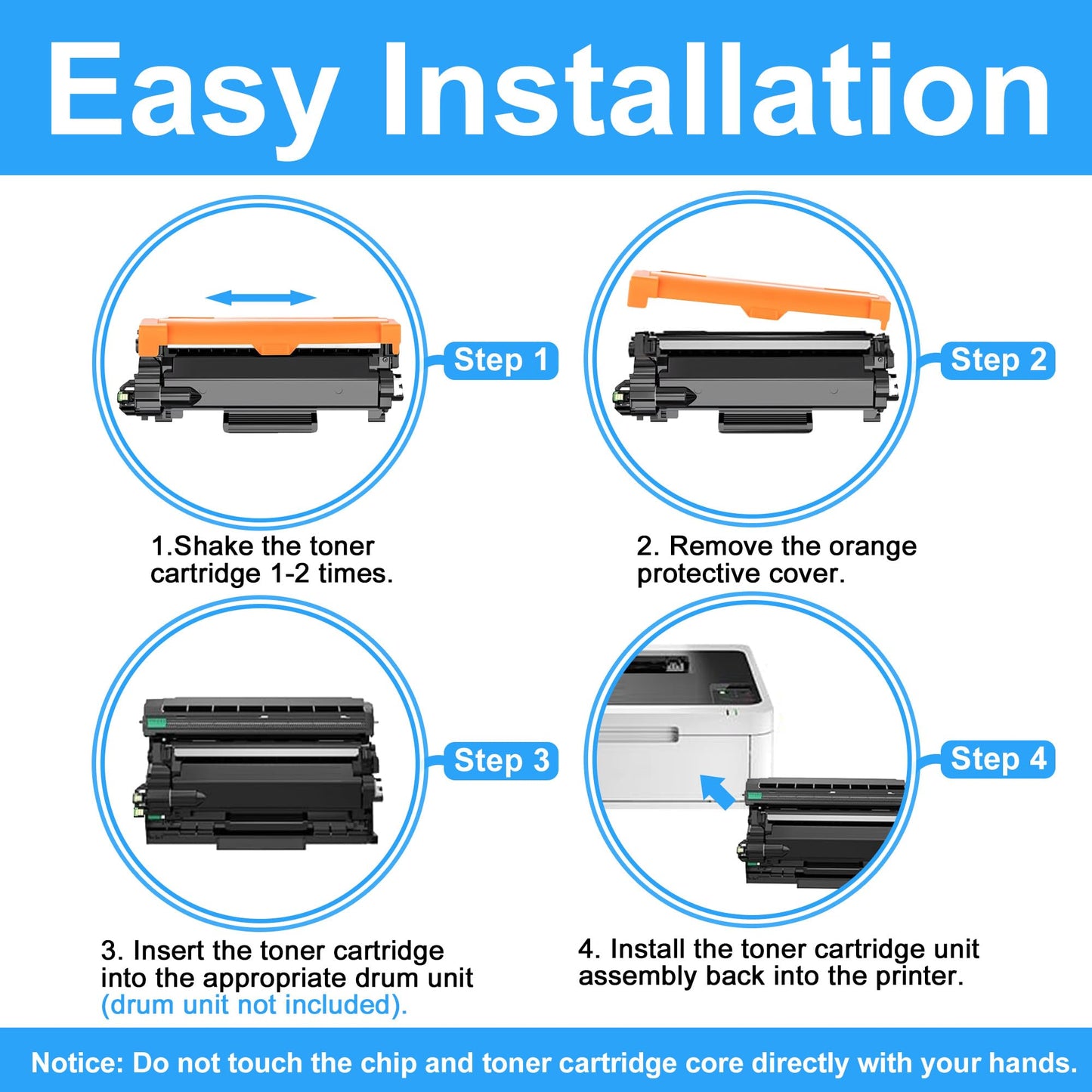 LCL Compatible Toner Cartridge Replacement for Brother TN830 TN830XL TN-830 TN-830XL (2-PK,Black)for HL-L2460DW HL-L2405W DCP-L2640DW HL-L2400D HL-L2420DW HL-L2460DWXL HL-L2465DW HL-L2467DW HL-L2865DW