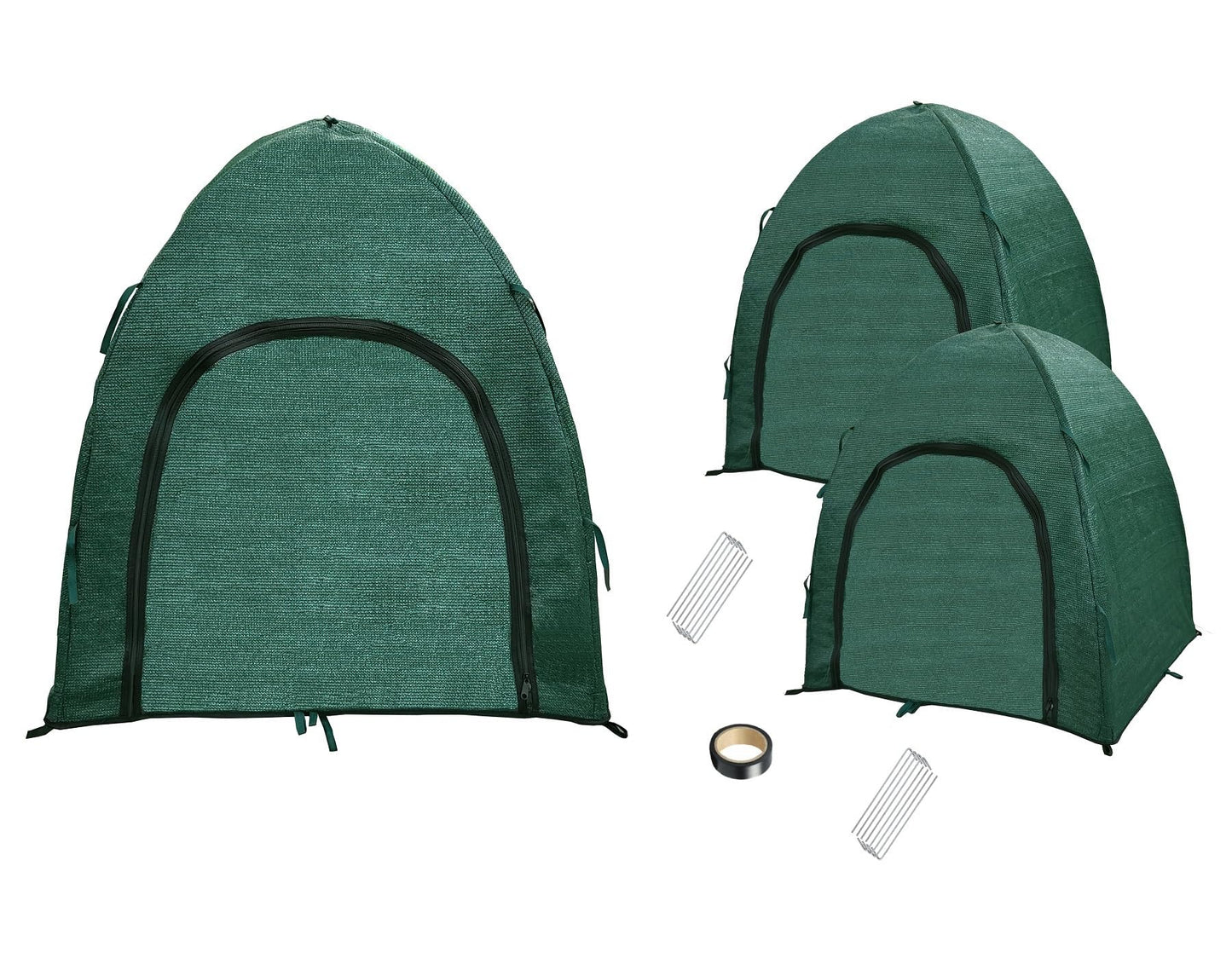 YAMYGA Winter Plant Covers for Snow and Ice Protection Shrub Cover Freeze Protection Plant Tent Protect Outdoor Plant and Potted Plant from Snow Frost Sun and Animal with Zipper Door 28*28*30 (2Packs)