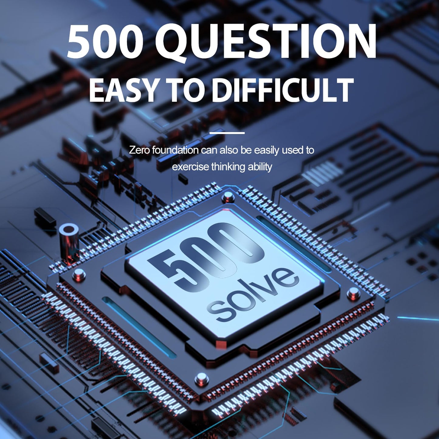 BEBESIRI Super Slide Puzzle Game - 500+ Levels Brain Teaser | Electronic Sliding Puzzle Toy for All Ages | Fun Unblocking Logic Game for Kids & Adults