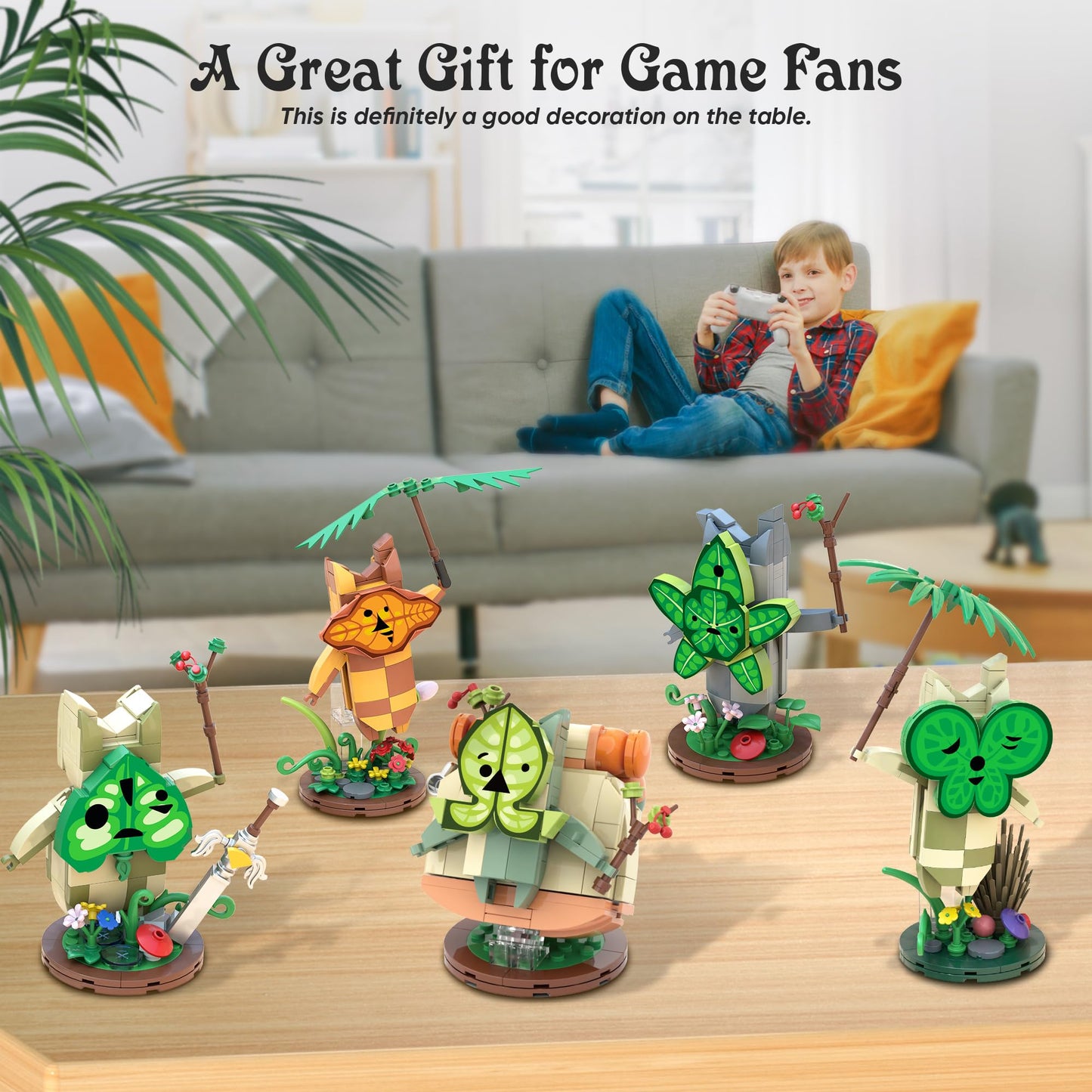 Koroks Building Set, 5 Characters Building Block Sets for Game Fans, Cute Game Merch Action Figures, Great Toys Gifts for Fans Kids Adults