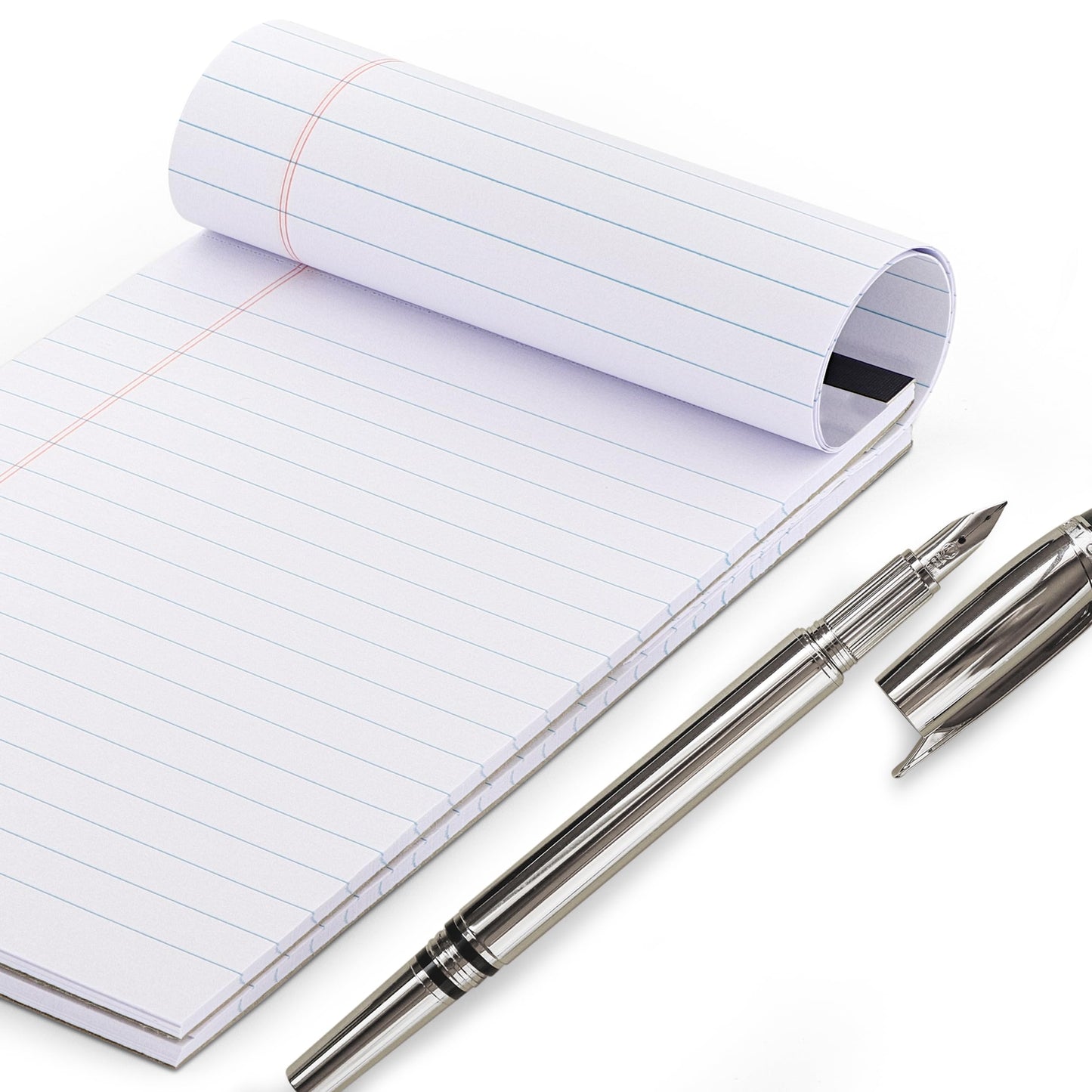 Enday Legal Pads 8.5 x 11 Inch, (12 Pack) 50 Sheets per Notepad, Note Pads, Legal Ruled Writing Pad with Perforated Pages, White Paper Legal Pad for Work and Note-Taking