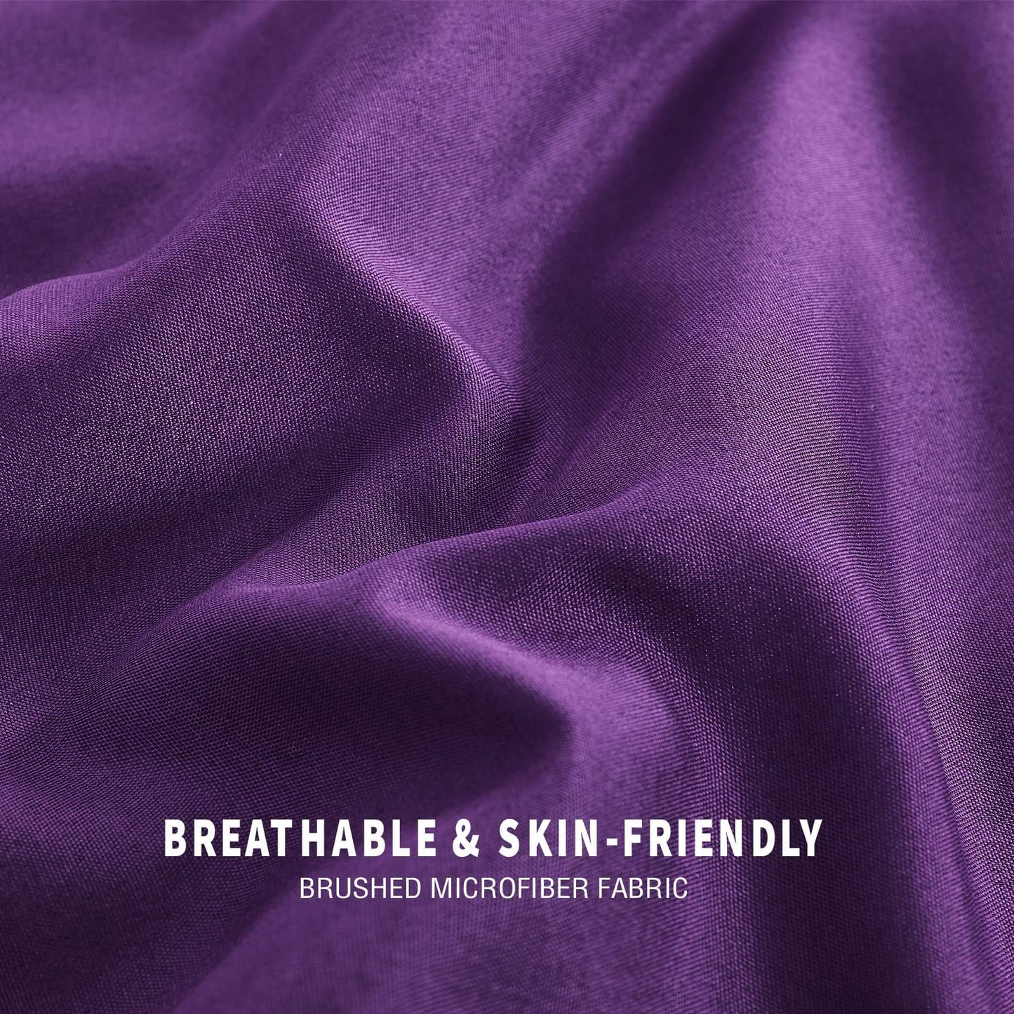 Exclusivo Mezcla Lightweight Reversible Twin Size Comforter Set, Down Alternative Comforter with 1 Pillow Sham, Twin Size Bedding Set for All Seasons, Deep Purple/Lilac