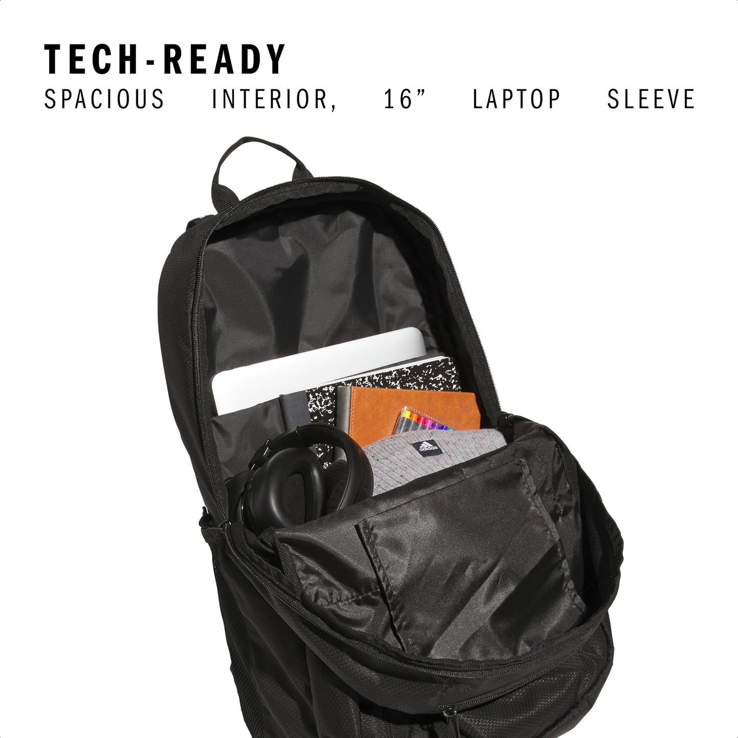 adidas Unisex-Adult Excel 7 Backpack, Black, One Size Fits All