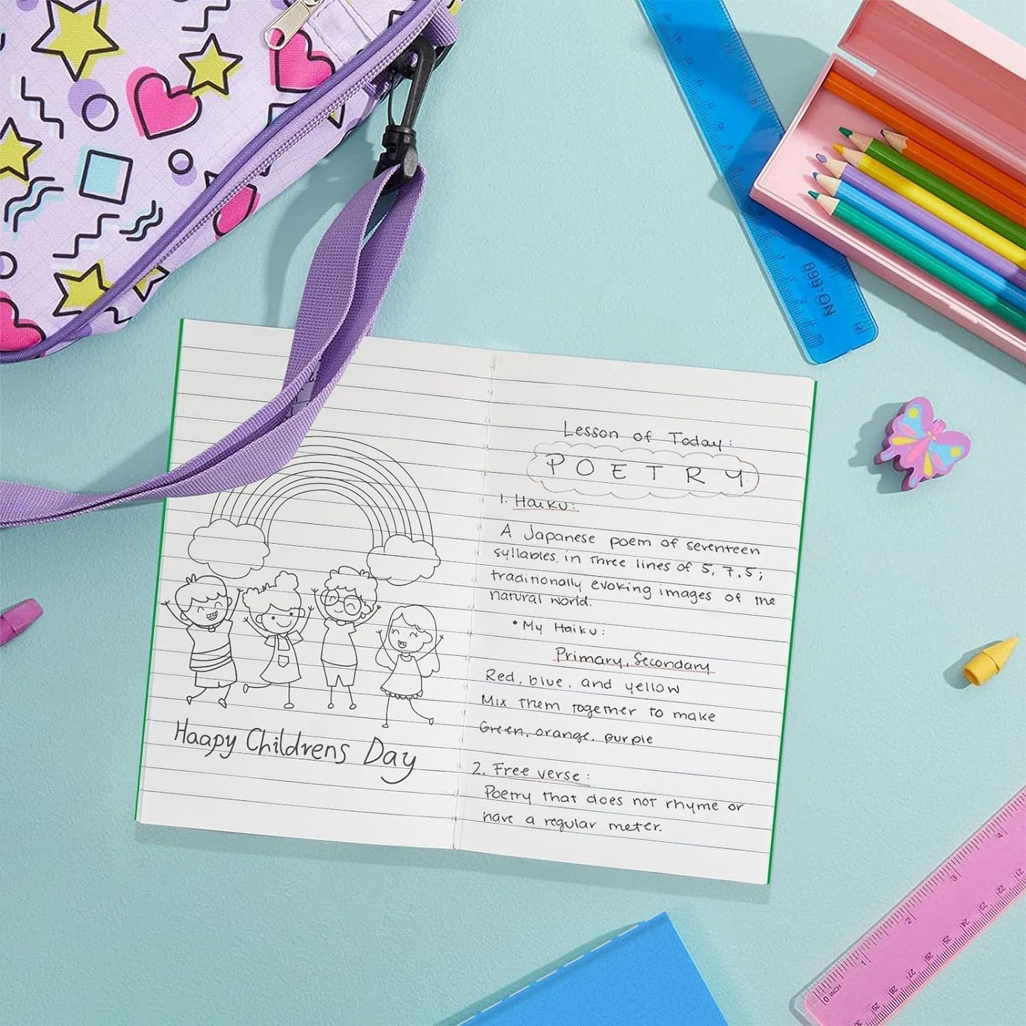 100 Pack Colorful Mini Notebook Bulk, Small Pocket Notebooks, 3.5" X 5.5" Lined Notepads Travel Journal Sketchbooks for Kids, Student, Office, 24 Sheets/48 Pages (10 colors)