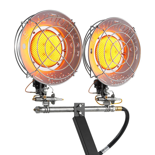 30,000 BTU Propane Tank Top Heater, Propane Heater for Outdoor, Patio, Camping, Garage, and Indoor Use – Adjustable Heat Levels, Tilt Auto Shut-Off, Efficient Burner, CSA Certified