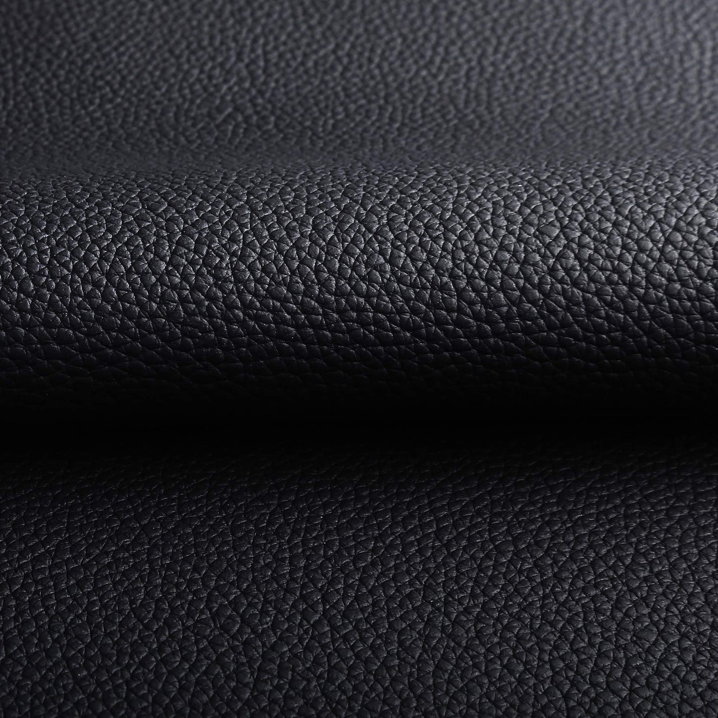 Marine Vinyl Faux Leather Upholstery Fabric 0.9 mm Thickness: Waterproof, Scratch-resistant, Perfect for Upholstering Cars, Outdoor Yachts, and Home Furniture (Black,Pre-Cut 3 Yards)