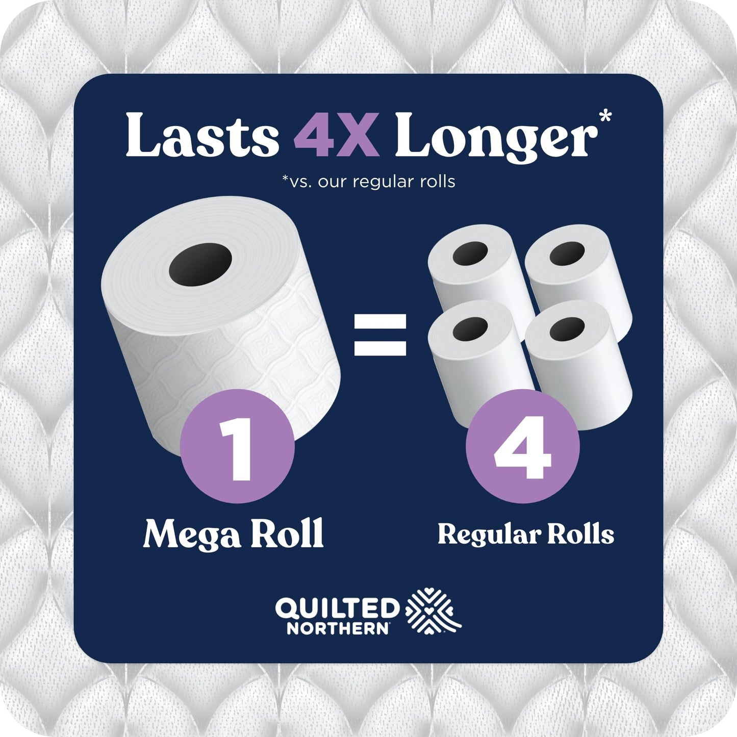 QUILTED NORTHERN Ultra Plush® Bath Tissue, Bathroom Toilet Paper, 18 MEGA Rolls