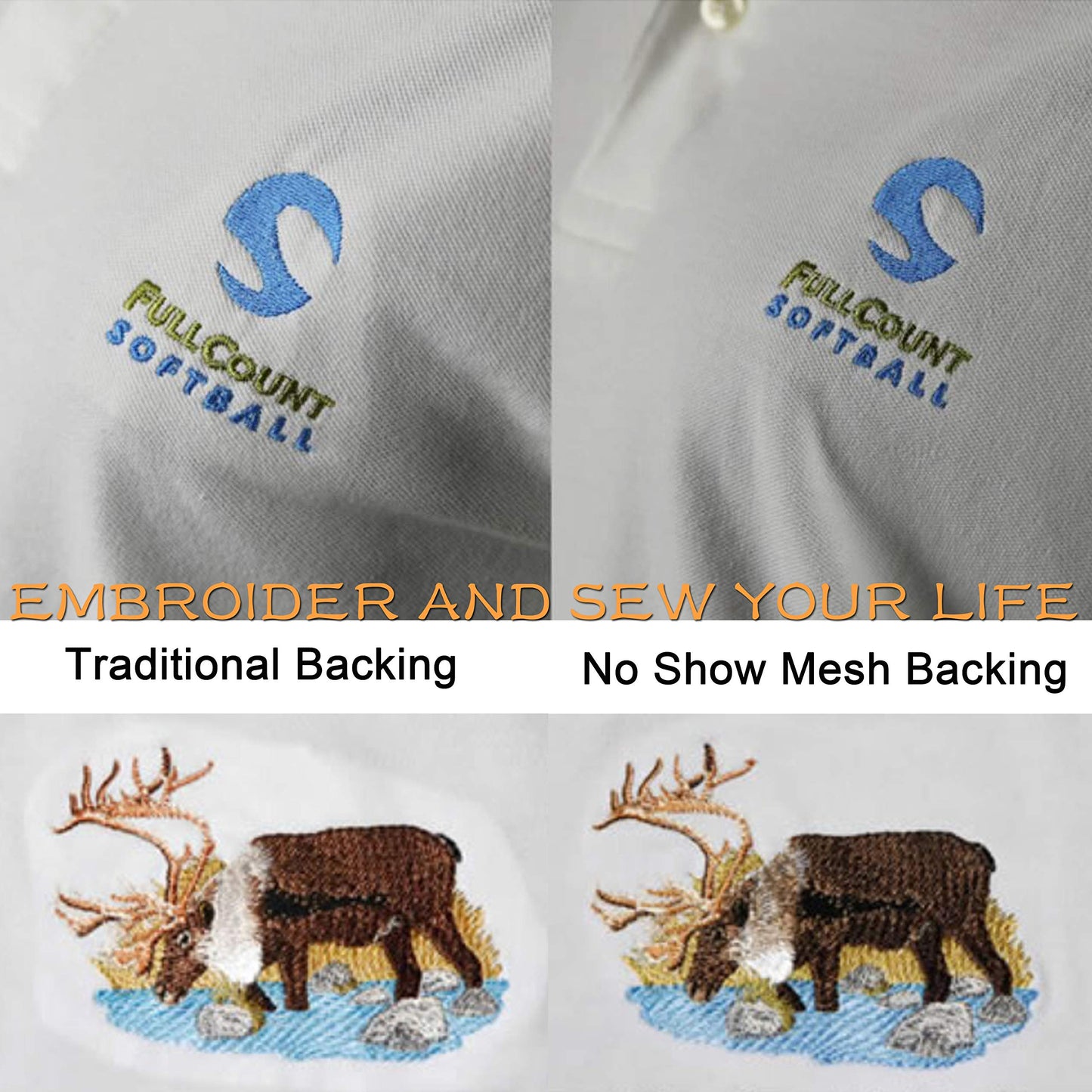 New brothread No Show Mesh Machine Embroidery Stabilizer Backing 15" x 25 Yd roll - Light Weight 1.8 oz - Cut into Variable Sizes for Machine Embroidery and Hand Sewing
