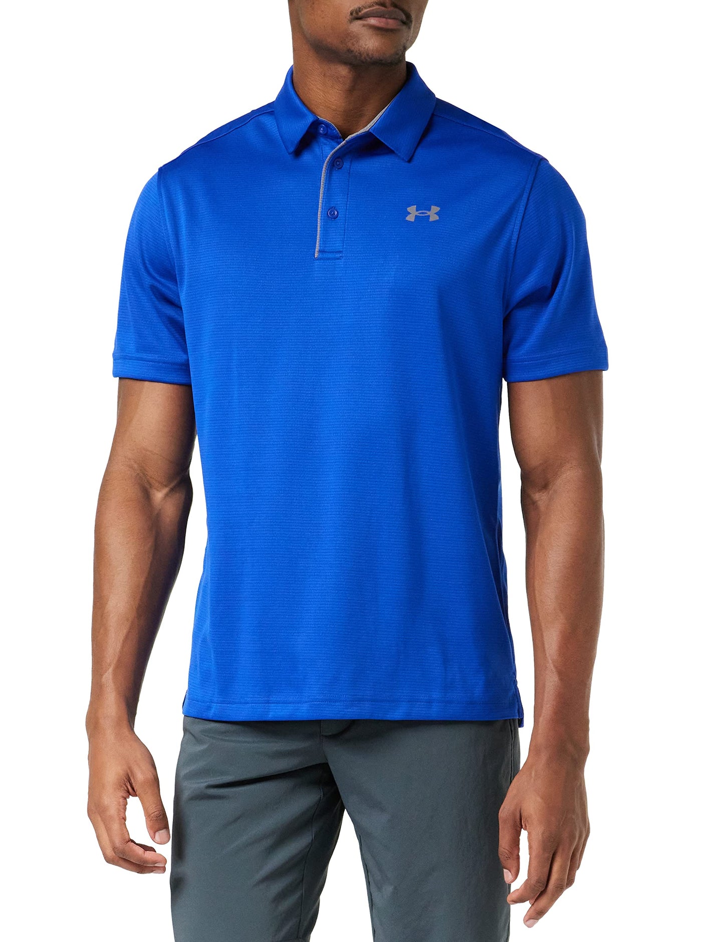 Under Armour Men's Tech Golf Polo , Royal (400)/Graphite, 3X-Large Tall