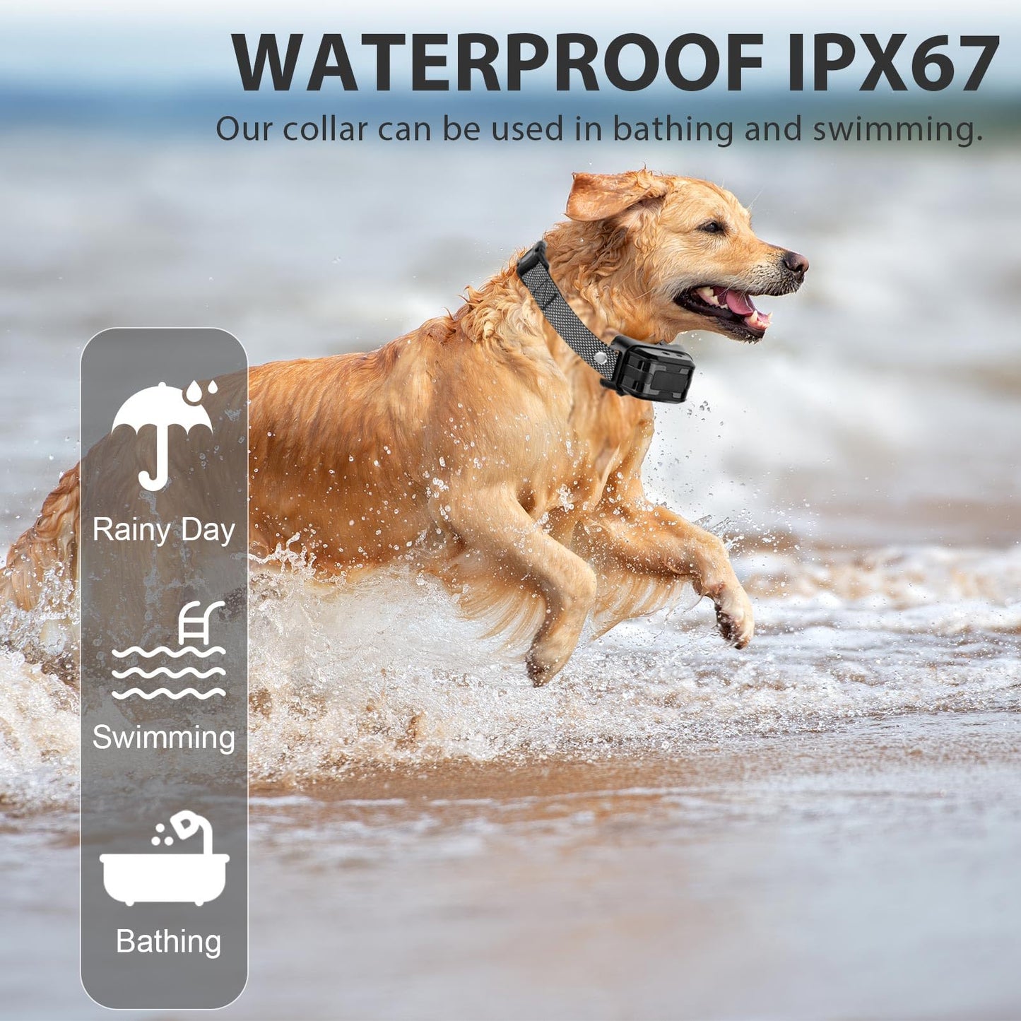 Citronella Bark Collar [No Citronella Refill] Citronella Dog Collar, Level 3 Sensitivity Adjustable Citronella Dog Bark Collar, Safer Anti Barking Control Spray Collar for L/M/S Dogs