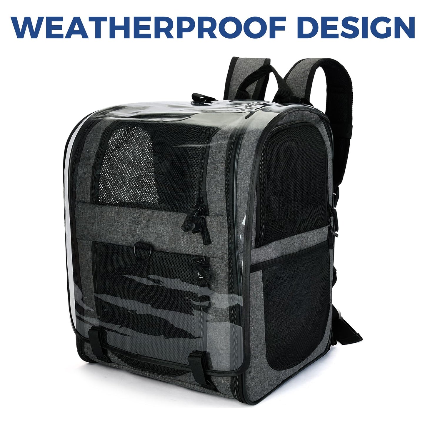 Apollo Walker Pet Carrier Backpack for Large/Small Cats and Dogs, Puppies, Safety Features and Cushion Back Support for Travel, Hiking, Outdoor Use