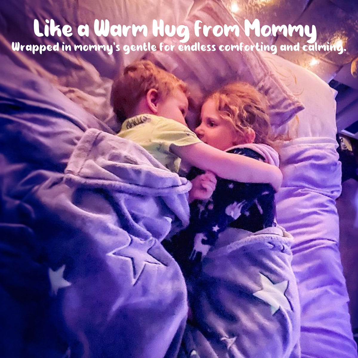 Winthome Glow in The Dark Throw Blanket for Kids Girls Boys, Super Soft Flannel Fleece Fluffy Cuddly Toddlers Blankets Large 51"x67" Cozy Fuzzy Plush Gifts All Seasons