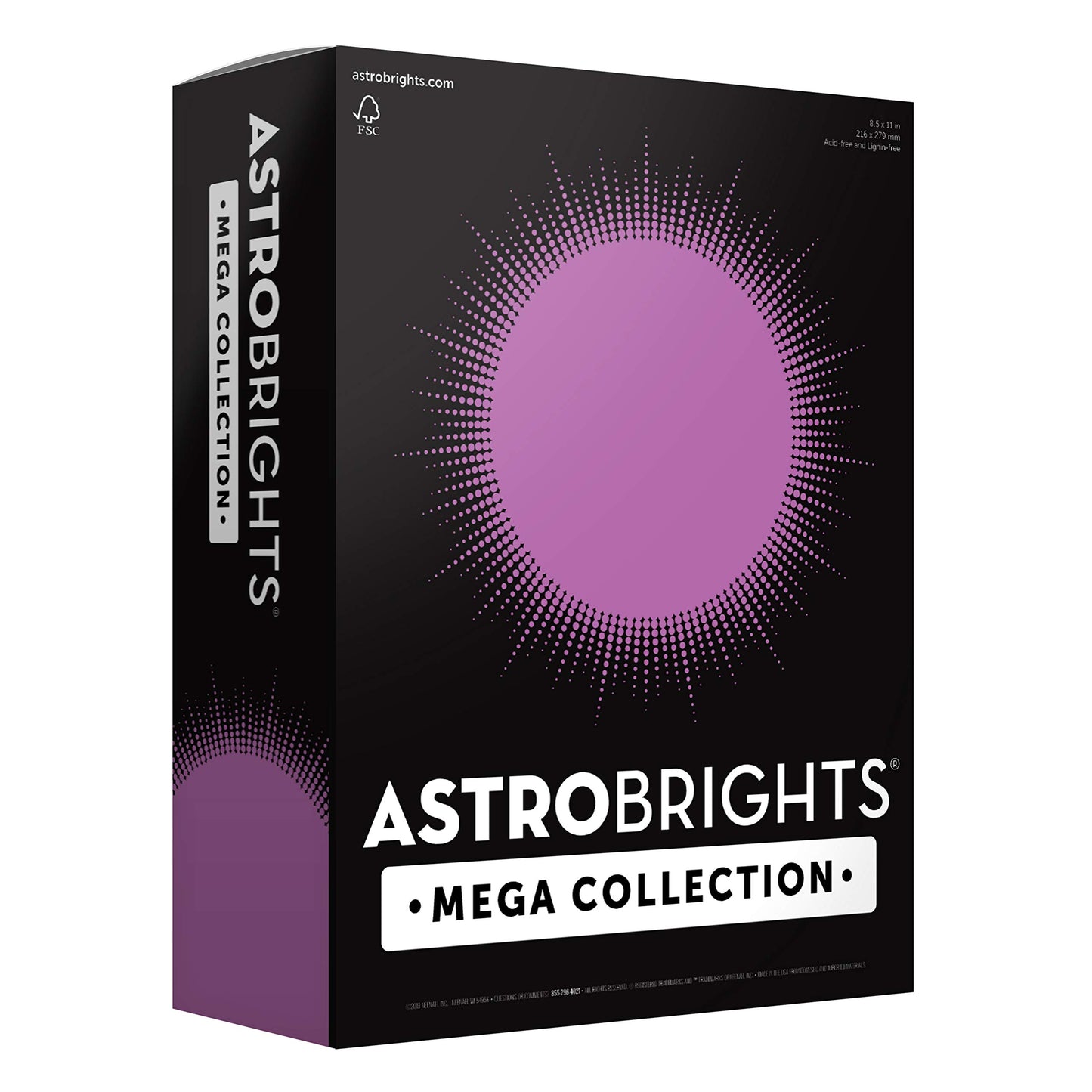 strobrights Mega Collection Colored Paper, 8 ½ x 11, 24 lb/89 gsm, Bright Purple, 625 Ct. (91675) "Amazon Exclusive" - More Sheets!