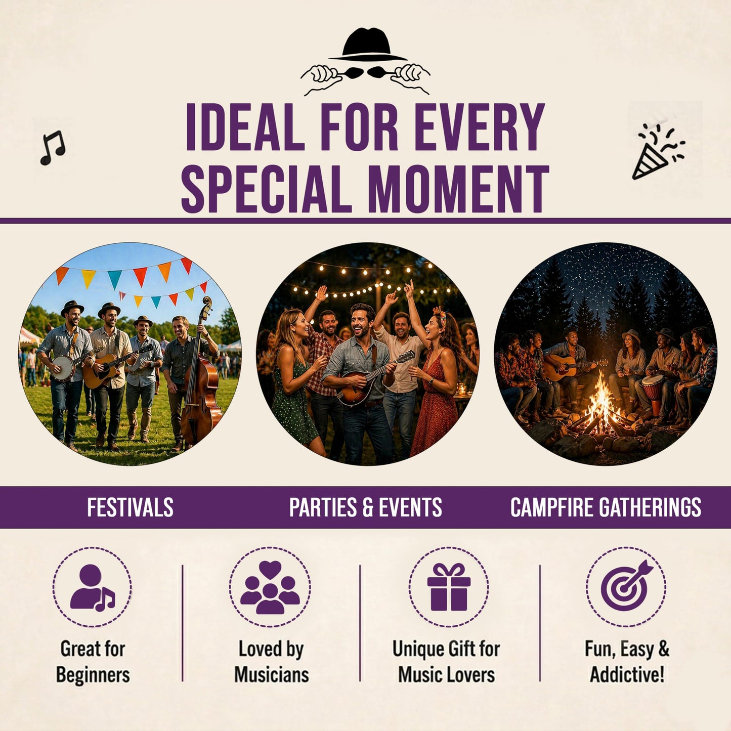 Musical Spoons Percussion Pro Instrument