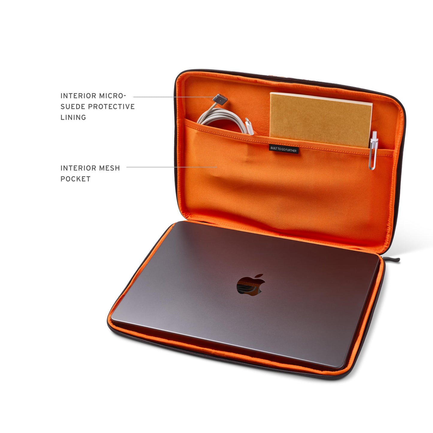 URBAN ARMOR GEAR UAG Civilian Medium Sleeve Laptop Case Fits Up to 13-14" Laptop MacBook Neo A18 Pro - Shockproof Protective Carrying Computer Bag with Interior Lining & Accessory Pocket, Dark Grey