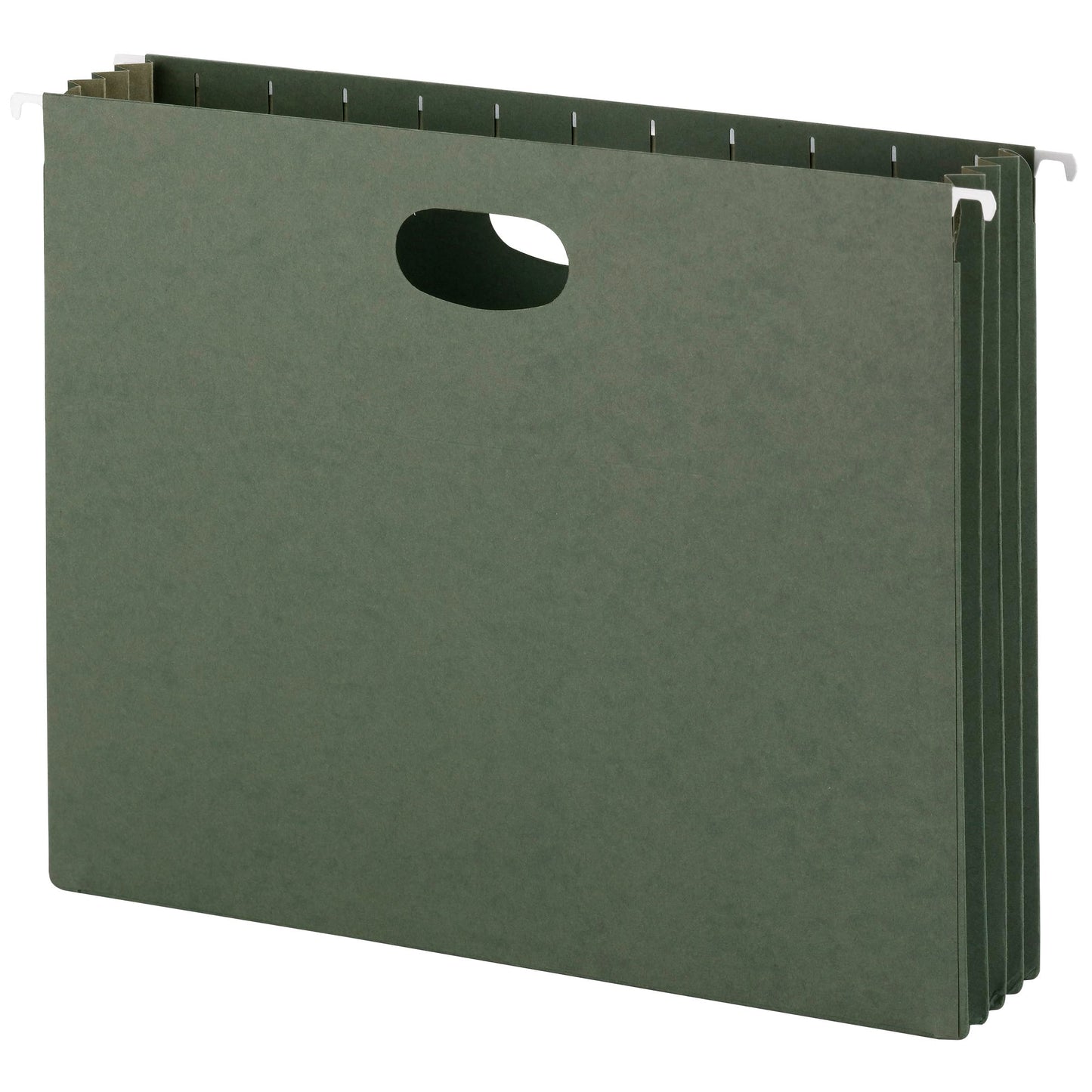 Smead Hanging Pockets, Letter Size, 3-1/2-Inch Expansion, Standard Green, 10 Per Box (64220)