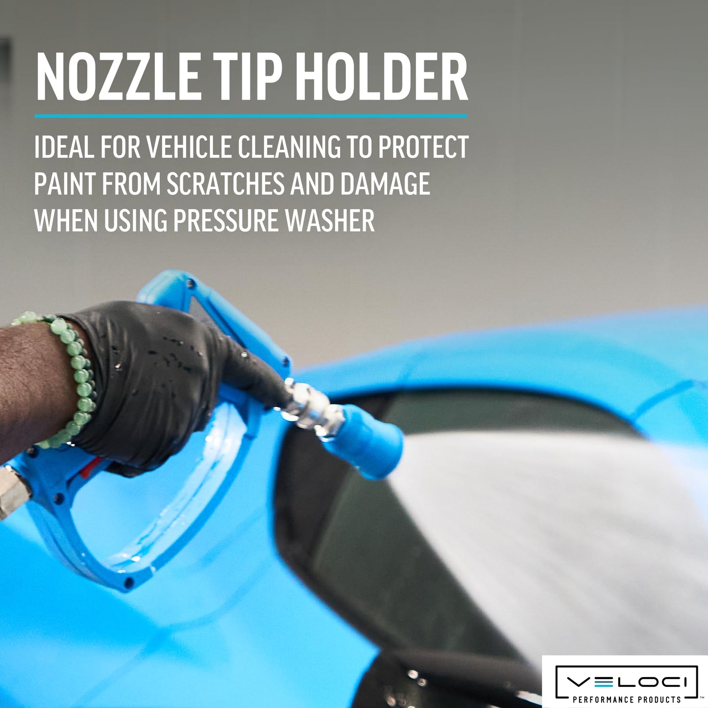 MTM Hydro Acqualine Pressure Washer Nozzle Guard Holder Tips Protector with 1/4” Quick Coupler Plug, 40 Degrees 4.0 Commercial Grade