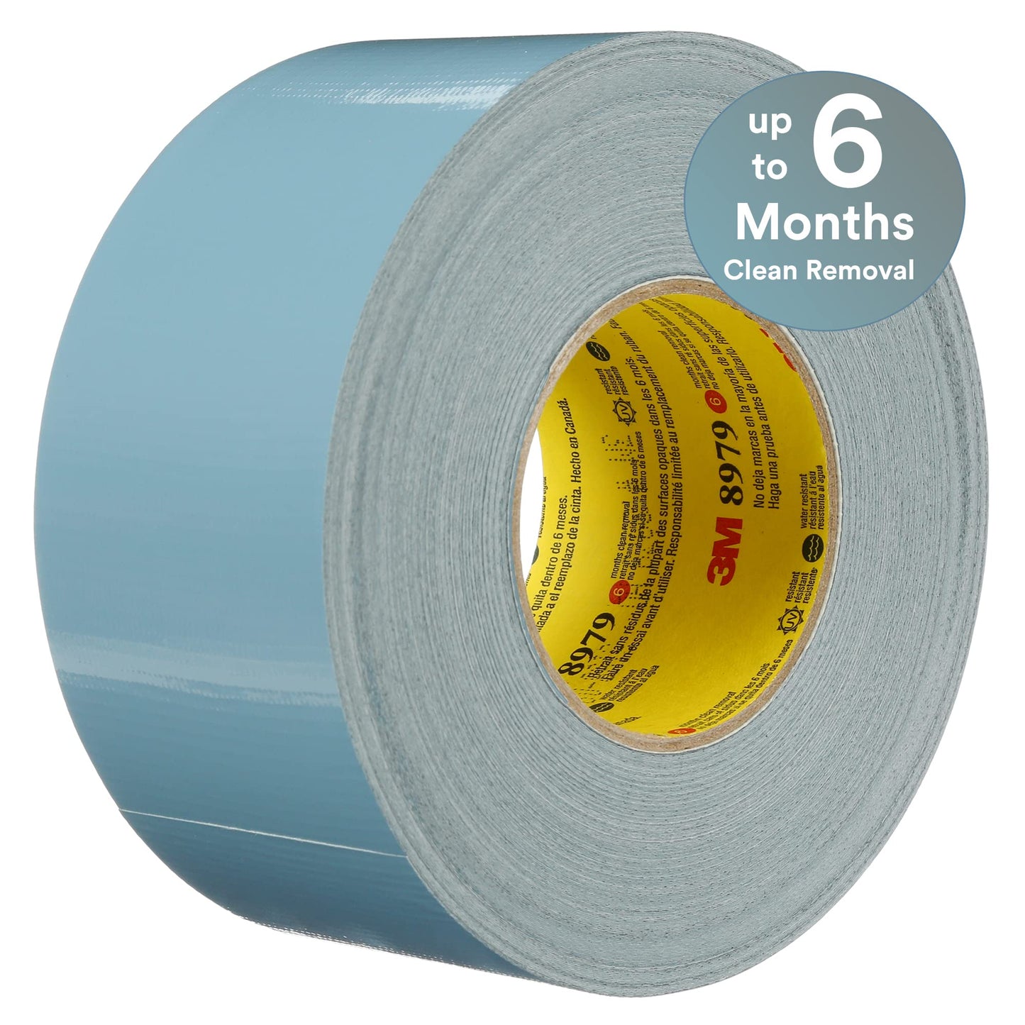 3M 8979 Performance Plus Duct Tape, Slate Blue, 1.88" x 60 yds x 12.1 mil - Removes Cleanly - High Performance Tape for Splicing/Taping Insulation, Capping Pipe, Temporary Repair, 1 Pack