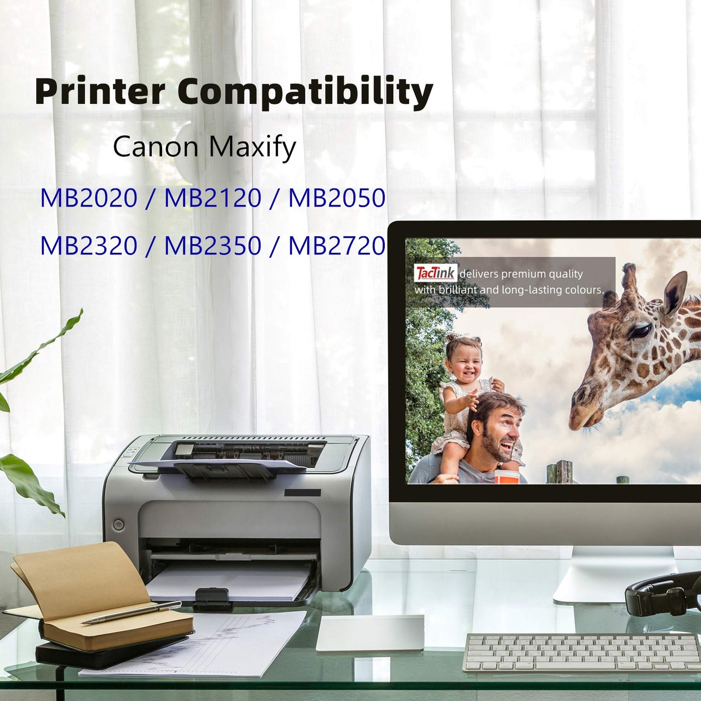 Tactink Compatible Ink Cartridges Replacement for Canon PGI-1200XL High Yield to use with Printer Maxify MB2320 MB2020 MB2120 MB2720 (2 Black, 2 Cyan, 2 Magenta, 2 Yellow)