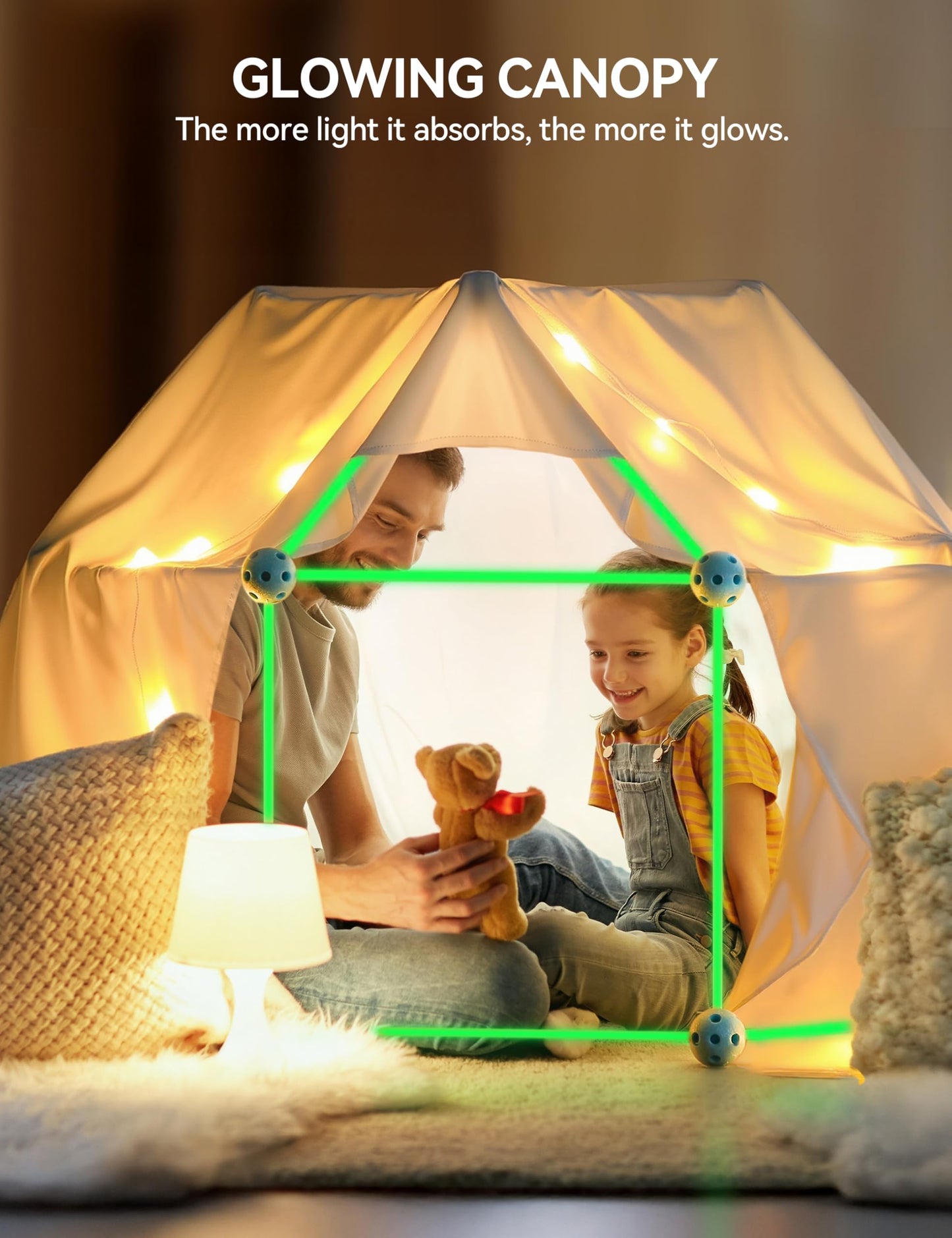 besrey Fort Building Kit for Kids with Toss Game, 144 Pcs 5 in 1 Creative Fort Toy, STEM Construction Toy, Outdoor Play Structure, Kids Outdoor Toys for 3, 4,5,6,7,8,9,10 Years,DIY Play Tent Tunnel