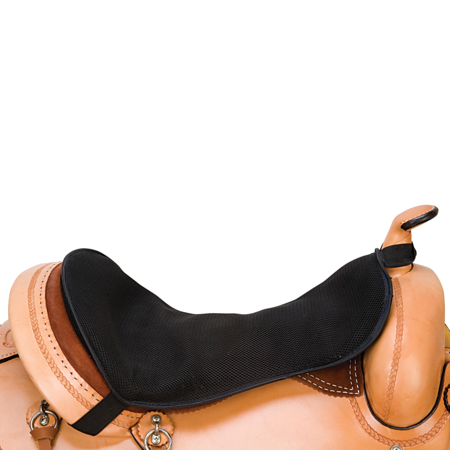Weaver Leather Western Gel Seat Pad, Black, 15", 16" and 17" Seats
