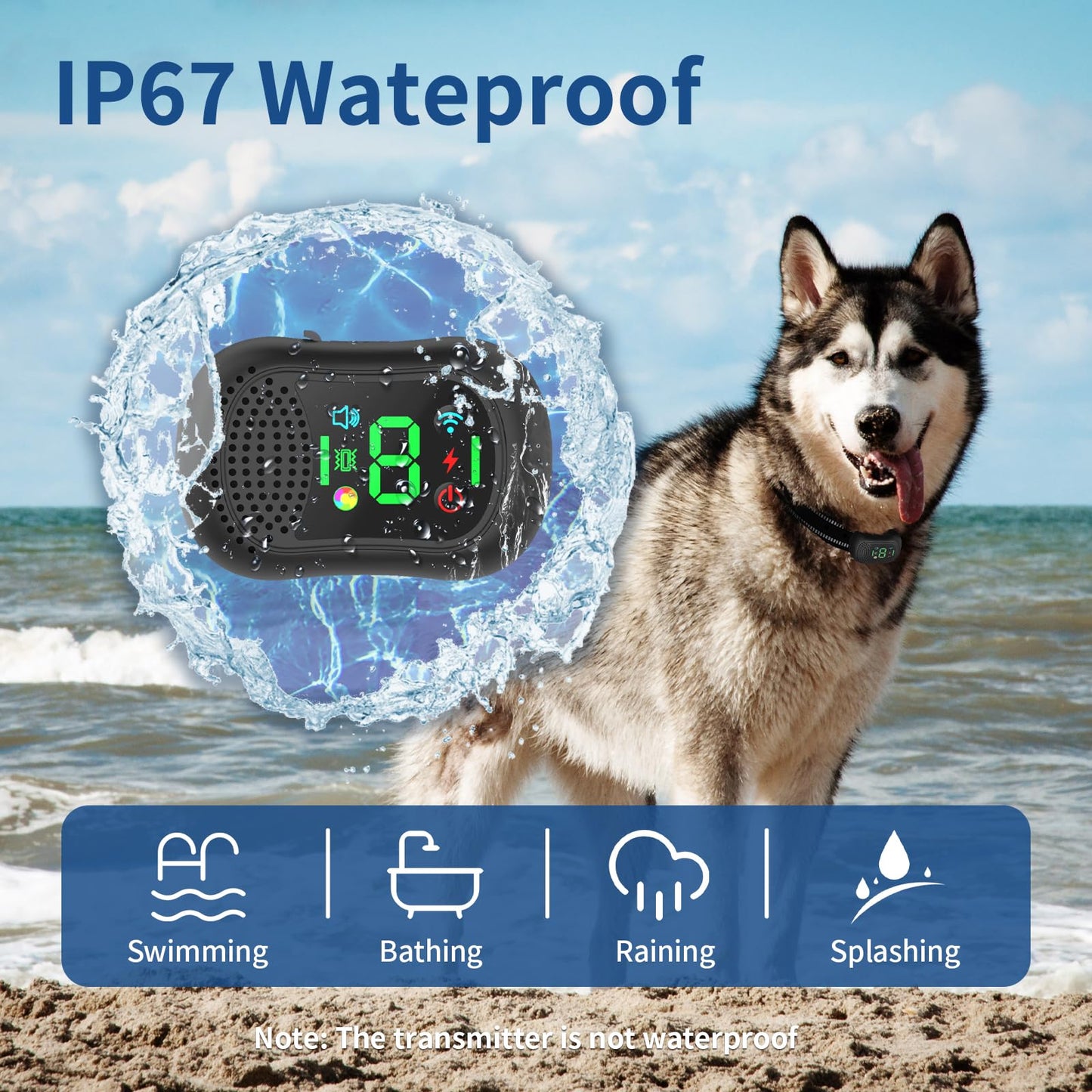 BUKEWIT Dog Training Collar with Remote - 4900FT Dog Shock Collar with Remote Calling IP67 Waterproof with 4 Training Modes, Rechargeable Dog E-Collar for All Breeds