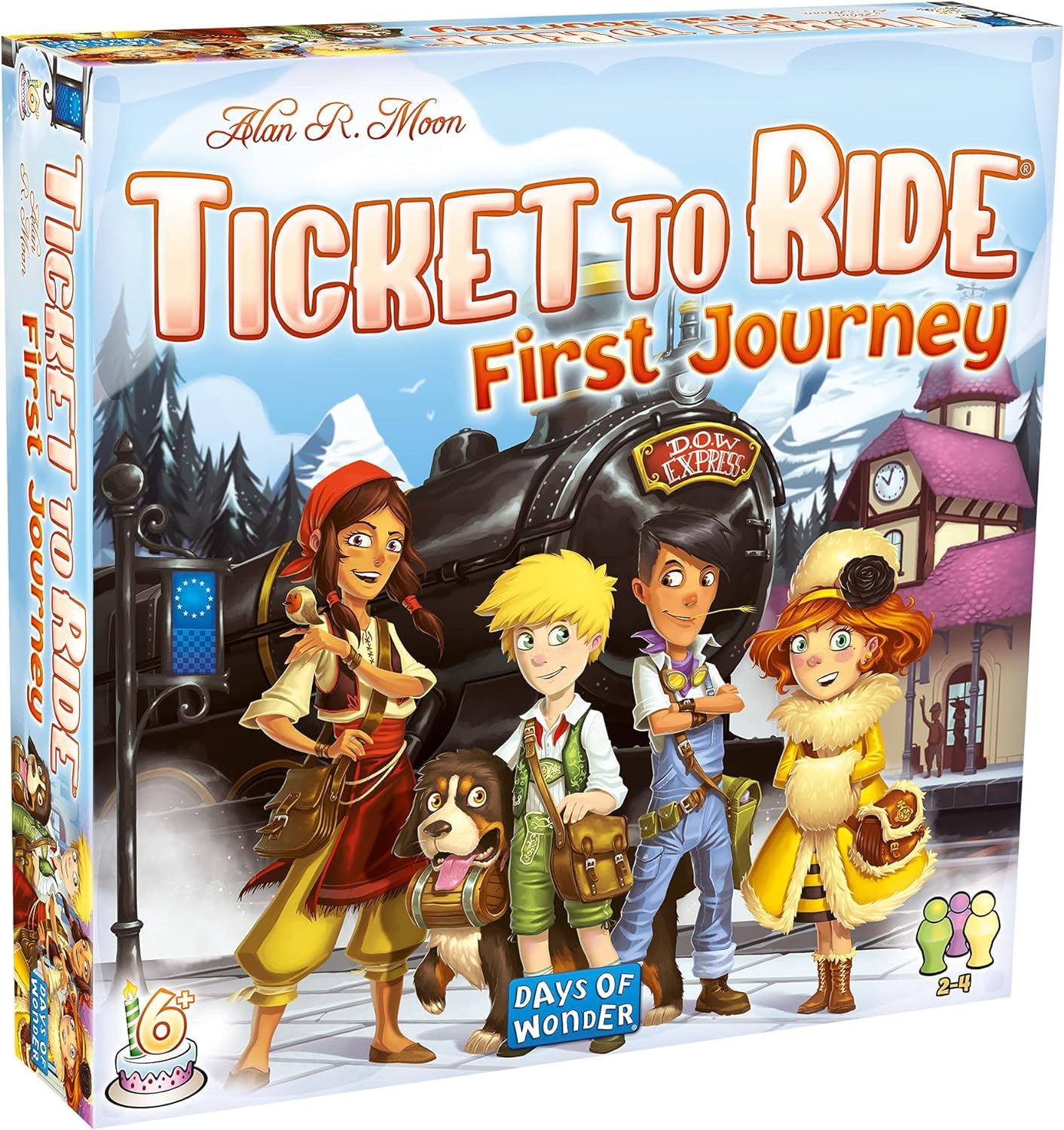 Ticket to Ride - First Journey - Europe (English) - Board Games - Strategy/Family - Introductory Train Adventure Games-Ages 6+ - 2 to 4 Players - 15 to 30 Minute Playtime - Made by Asmodee
