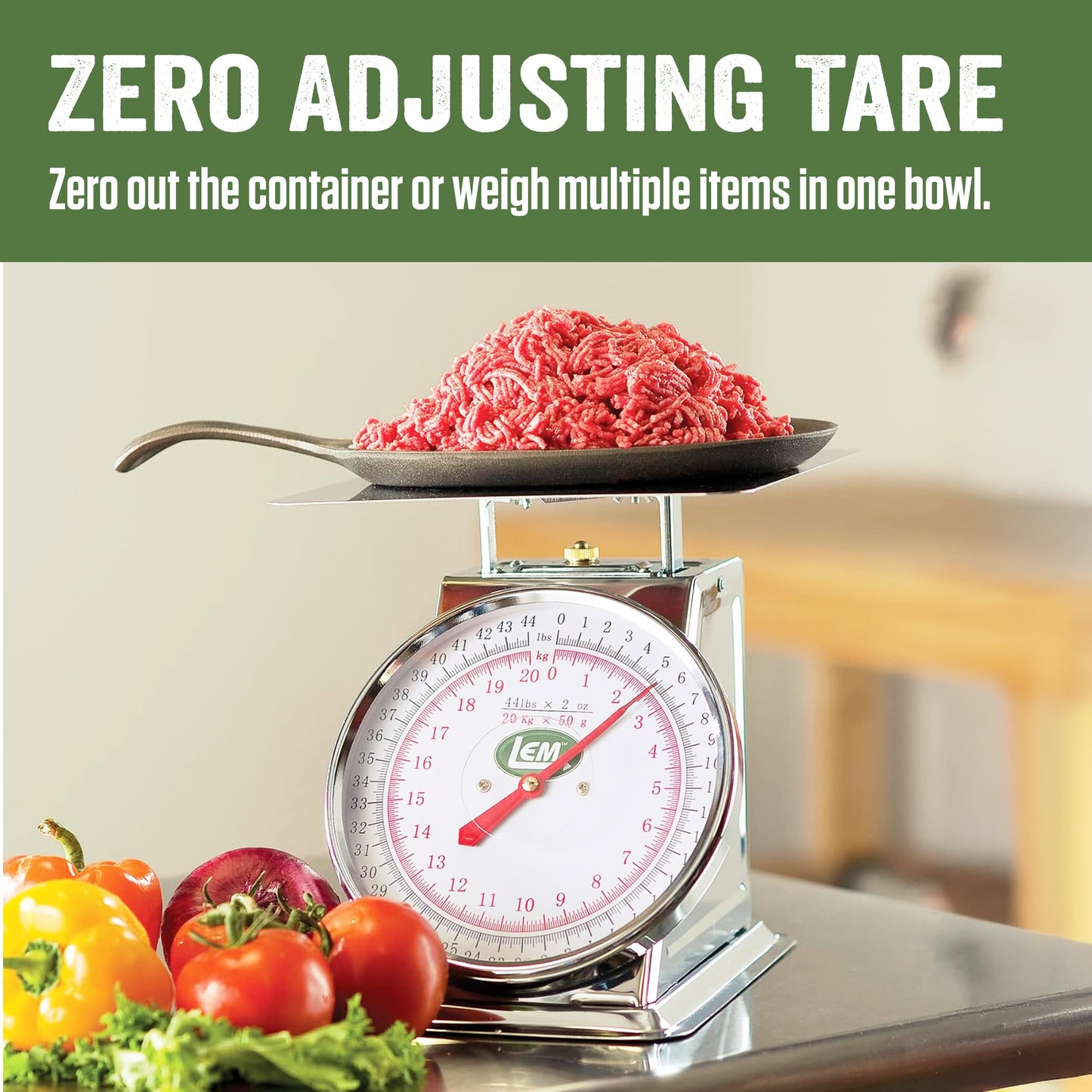 LEM Products 435 Stainless Steel Scale, Metallic