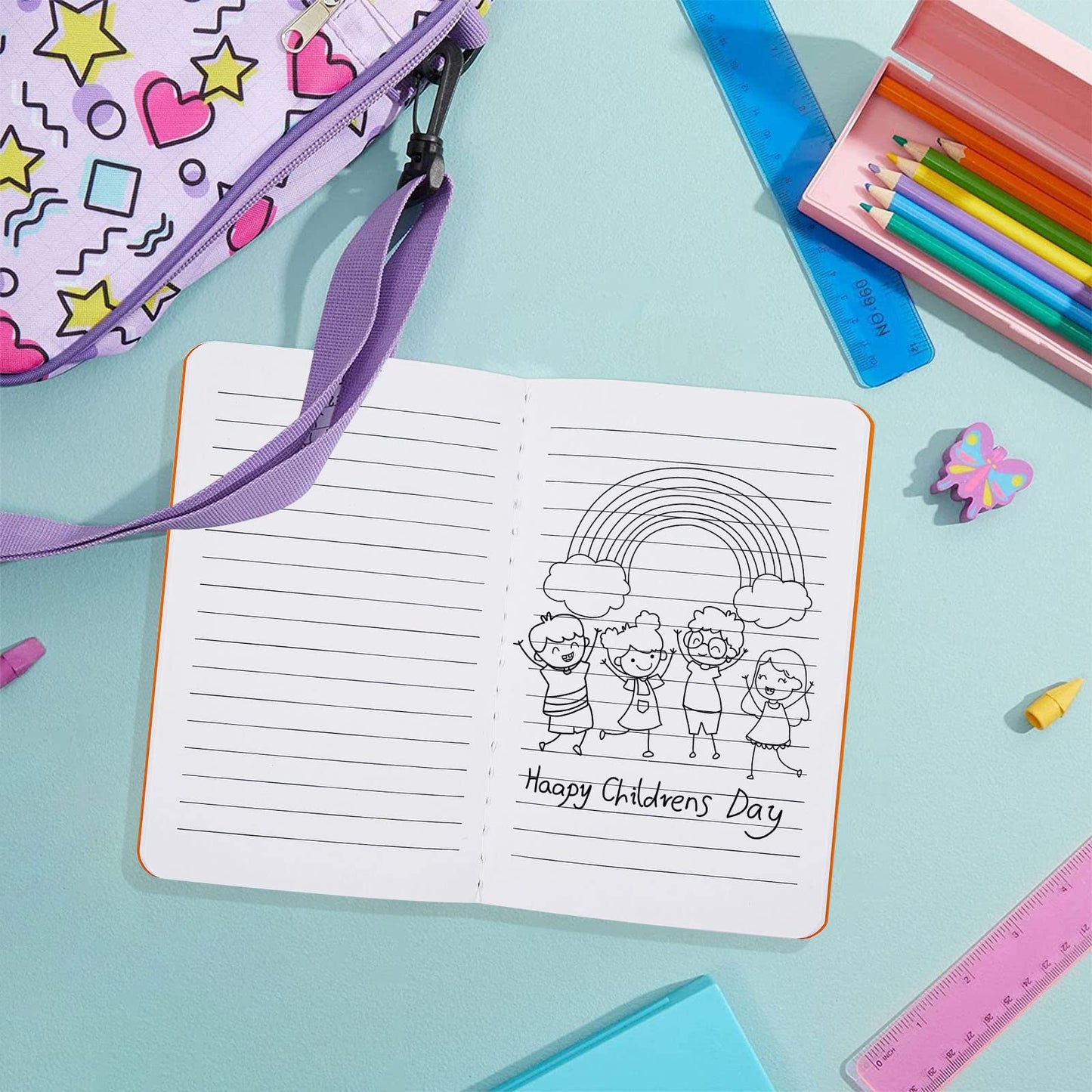 60pcs Mini Notebooks, Small Notebooks Bulk, Colorful Lined Notepad, Journal Memo Notepad, 20 Colors for Kids, Students, Traveler, School Supplies (3.5 x 5.5 In)