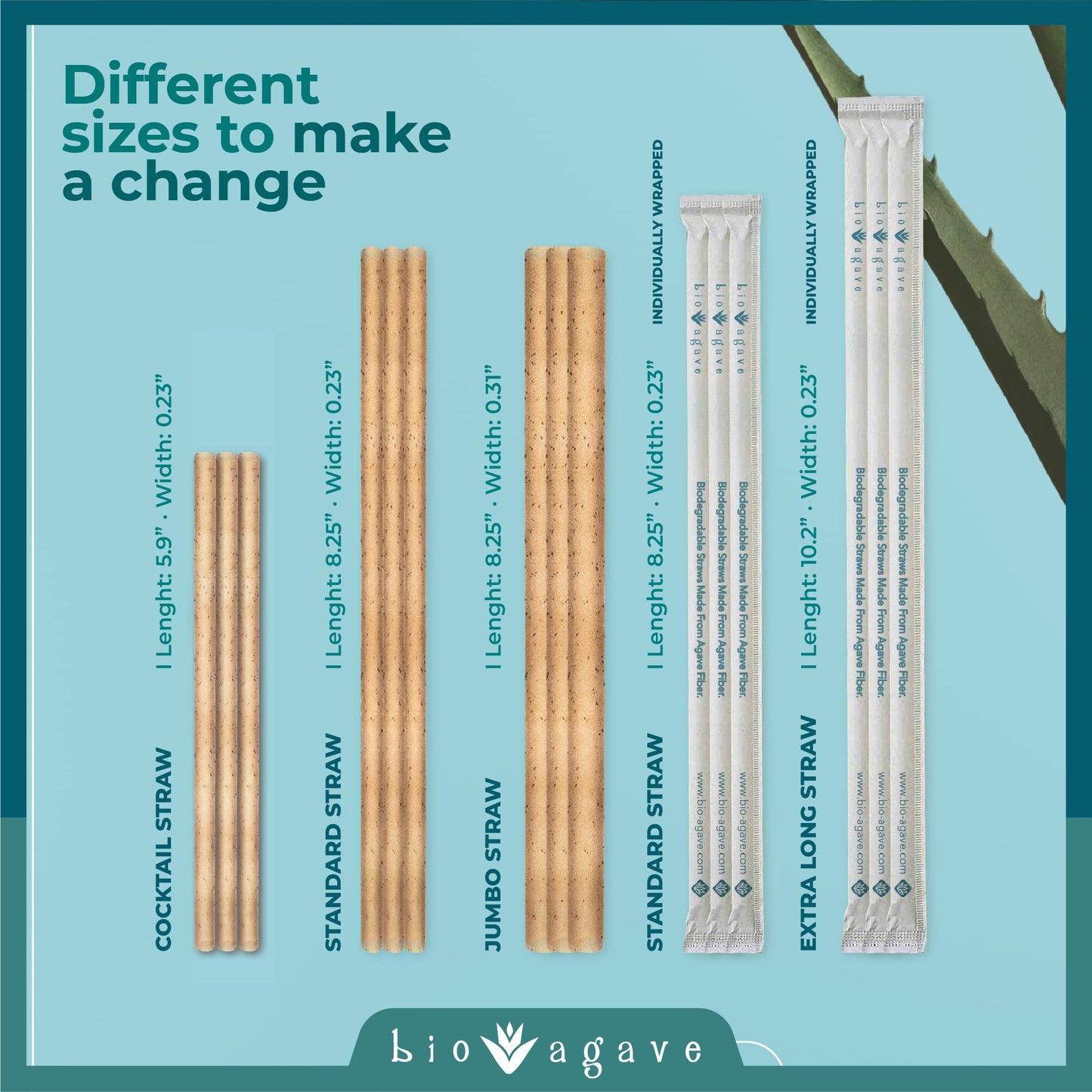 BIO AGAVE - 180-pack biodegradable cutlery sets with napkin wrapped in a paper bag Single-Use Cutlery for Heavy Weight Use