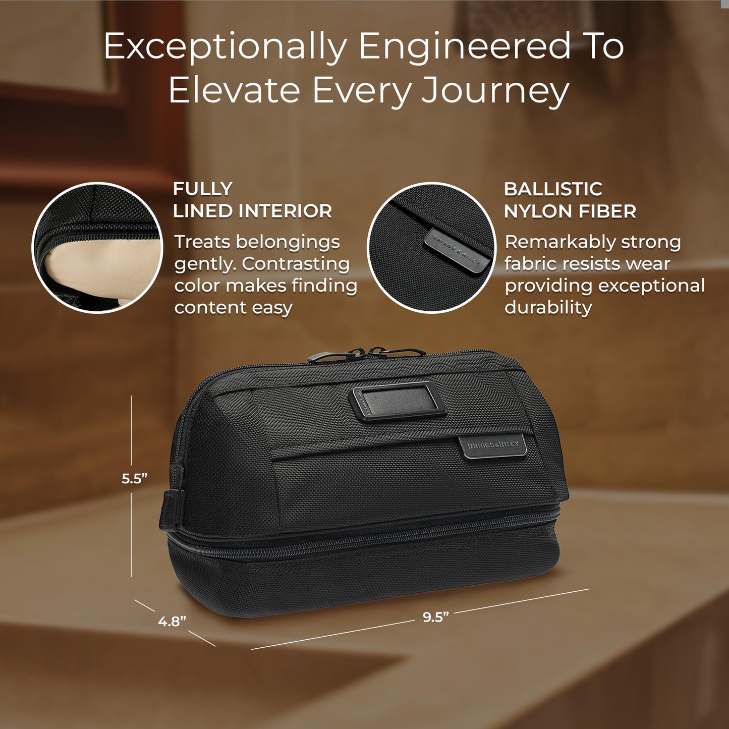 Briggs & Riley Baseline Duo Essential Toiletry Kit, Black