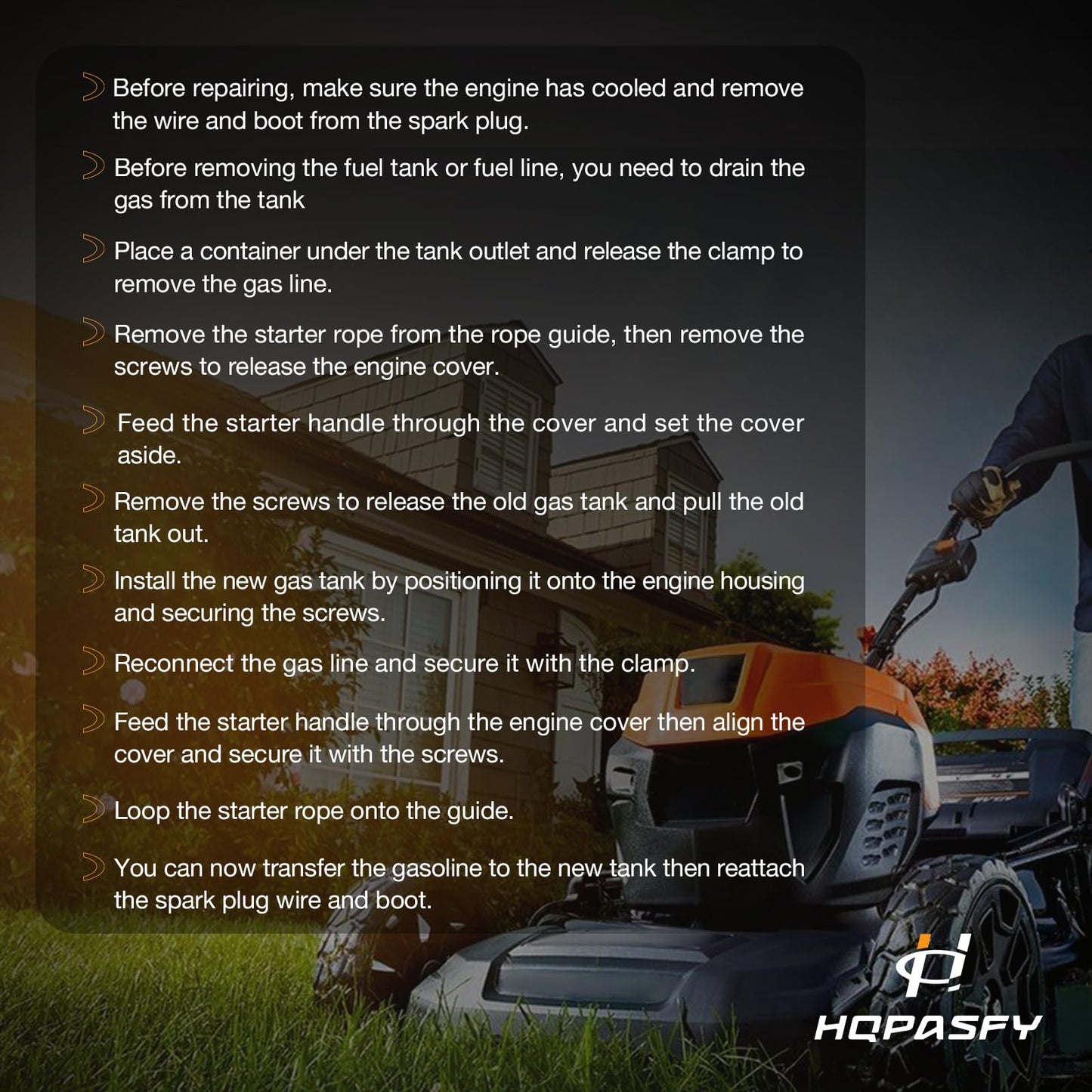 699374 Gas Fuel Tank with Cap for Briggs & Stratton Engines Compatible with John Deere, Troy Bilt, Craftsman & More Replaces# 494213 495224 499618 693377