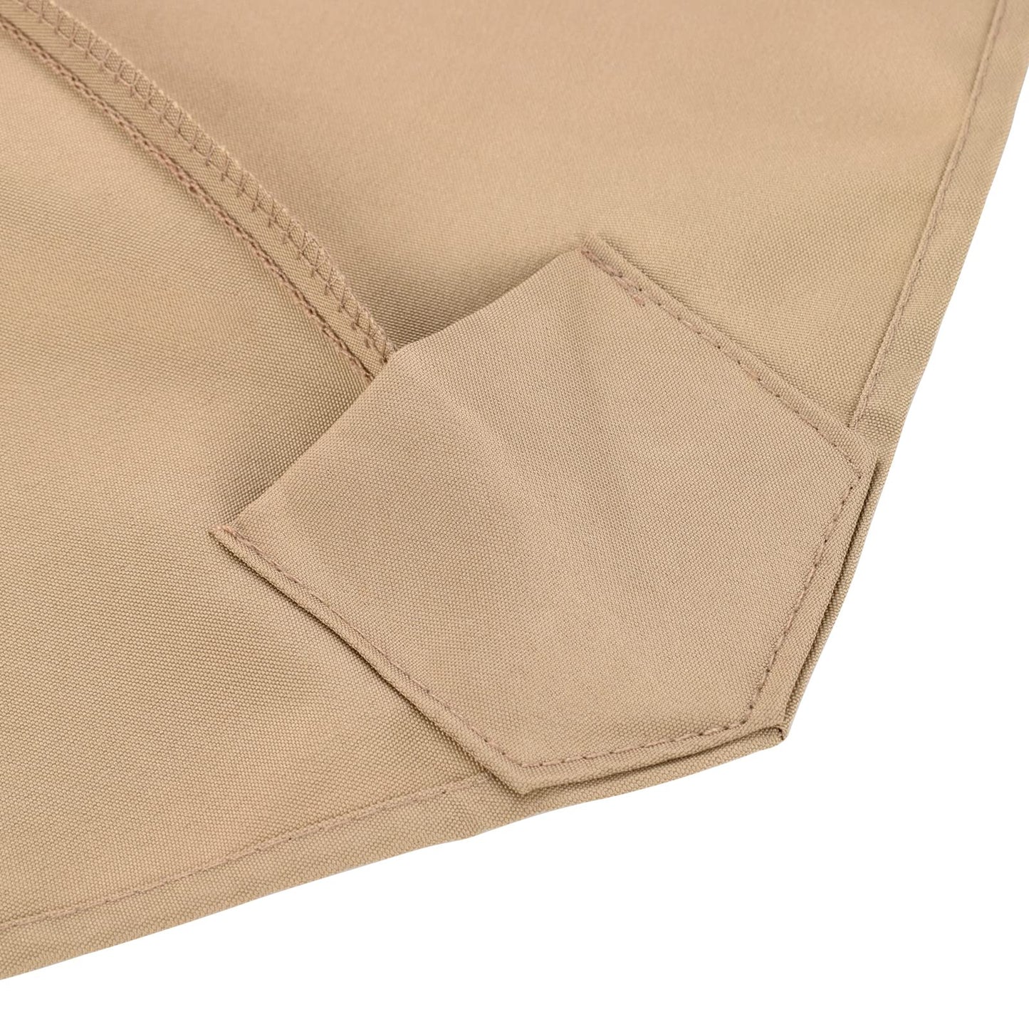 belupai 10ft Patio Umbrella Replacement Canopy, 6 Ribs Canopy Replacement Water Resistant Patio Canopy Outdoor Table Market Yard Umbrella Top Outdoor Umbrella Canopy (Canopy Only)(Tan, 6 Ribs)