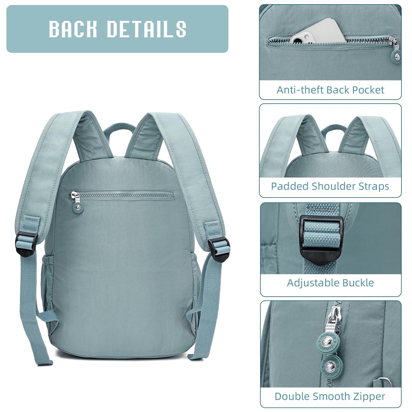 Hiking Waterproof 13" Laptop Backpack Purse for Women and Men,Travel Backpack