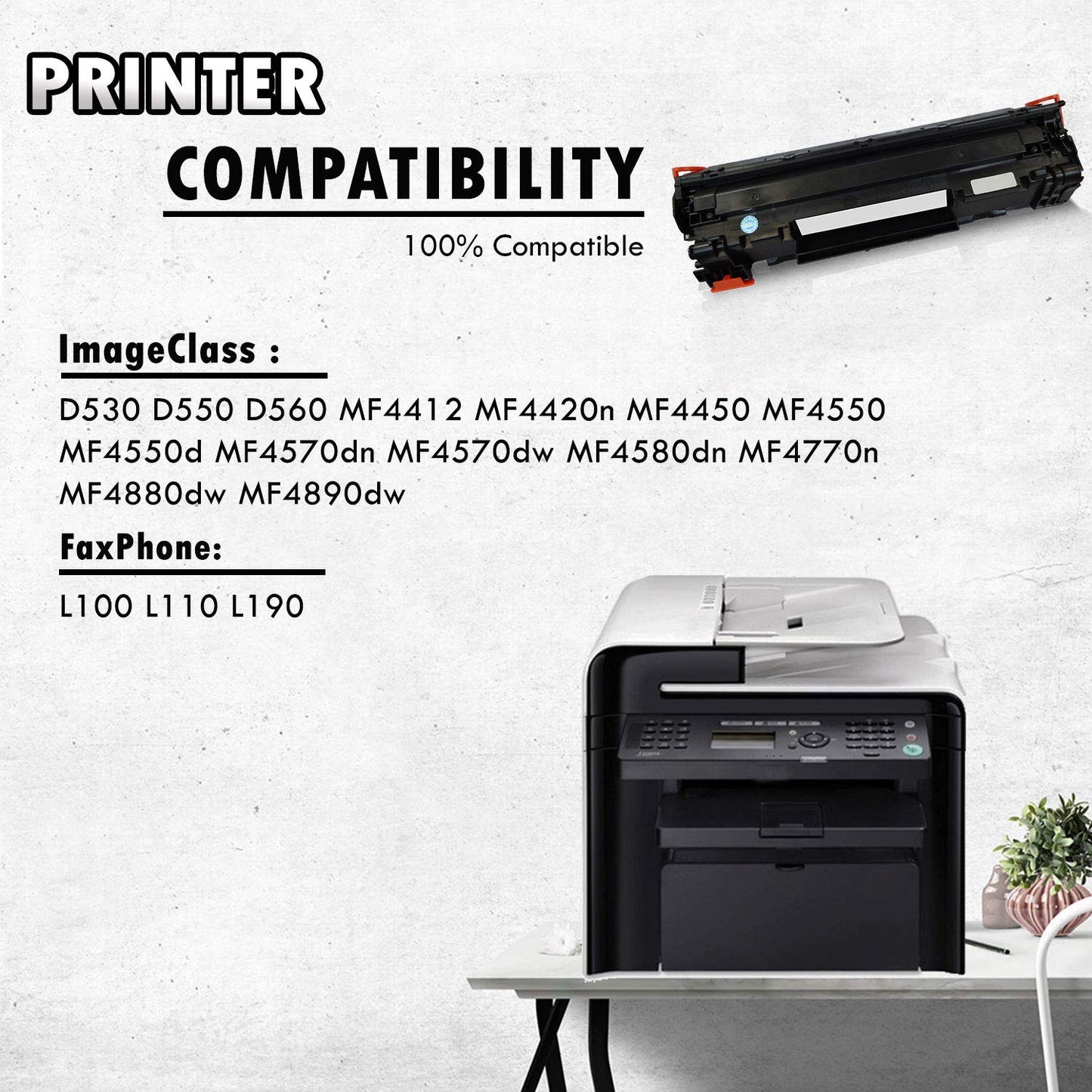 2 Inkfirst Compatible Toner Cartridges Replacement for Canon 128 3500B001AA ImageClass D530 D550 D560 MF4412 MF4420n MF4450 MF4550 MF4550d MF4570dn MF4570dw MF4580dn MF4770n MF4880dw MF4890dw FaxPhone L100 L110 L190