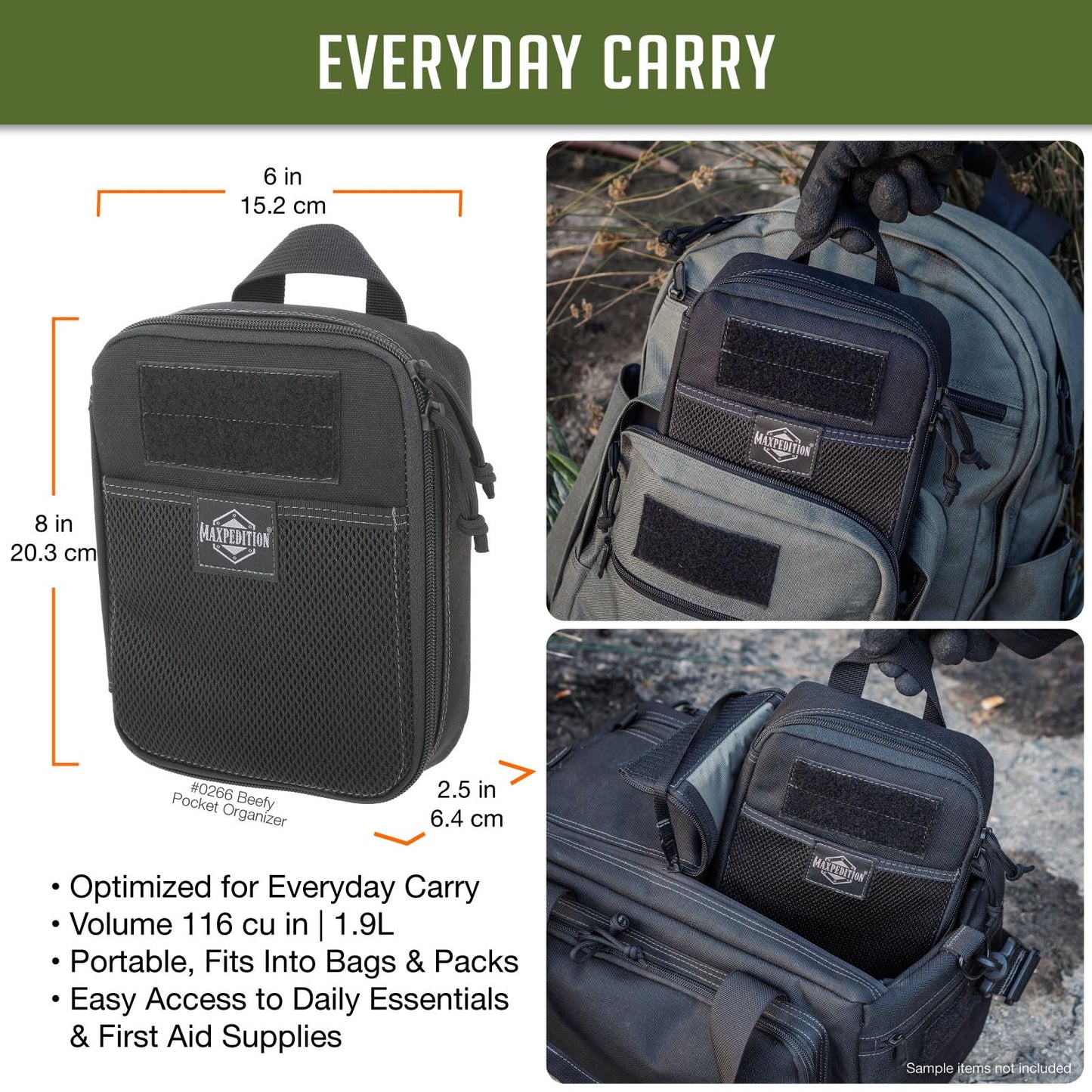 Maxpedition MX0266B Pocket Organizer