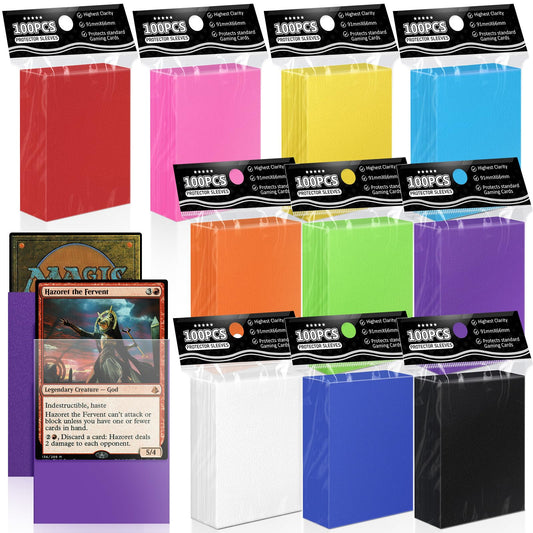 1000ct Trading Card Sleeves Perfect Fit MTG Matte Sleeve, Soft Sports Card Protector for Photocard, Standard TCG Cards Sleeves Fit for MTG 66 * 91 mm