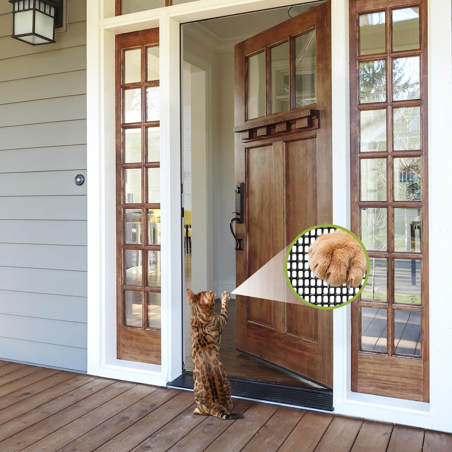 FLYZZZ Pet Screen Window Screen Replacement 40"x118" Charcoal Window Screen Repair Kit Heavy Duty Pet Resistant Screen Mesh for DIY/Custom/Repair Patio, Porch, Sliding Door Screen for Dogs, Cats