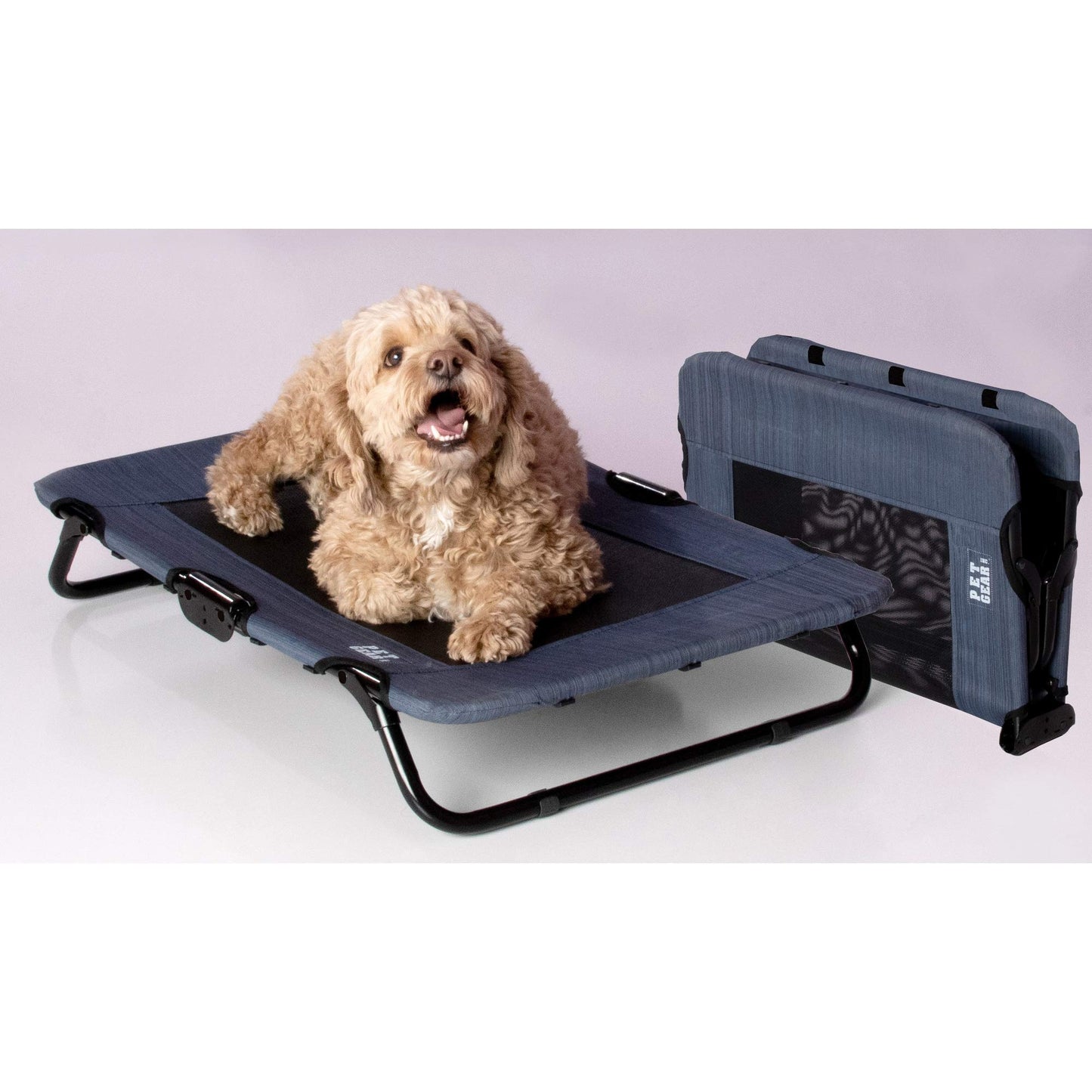 Lifestyle Pet Cot Elevated Bed, No Assembly Required, Premium Tear Resistant Cooling Mesh, Indoor & Outdoor, Lightweight & Portable, 3 Models, 2 Colors