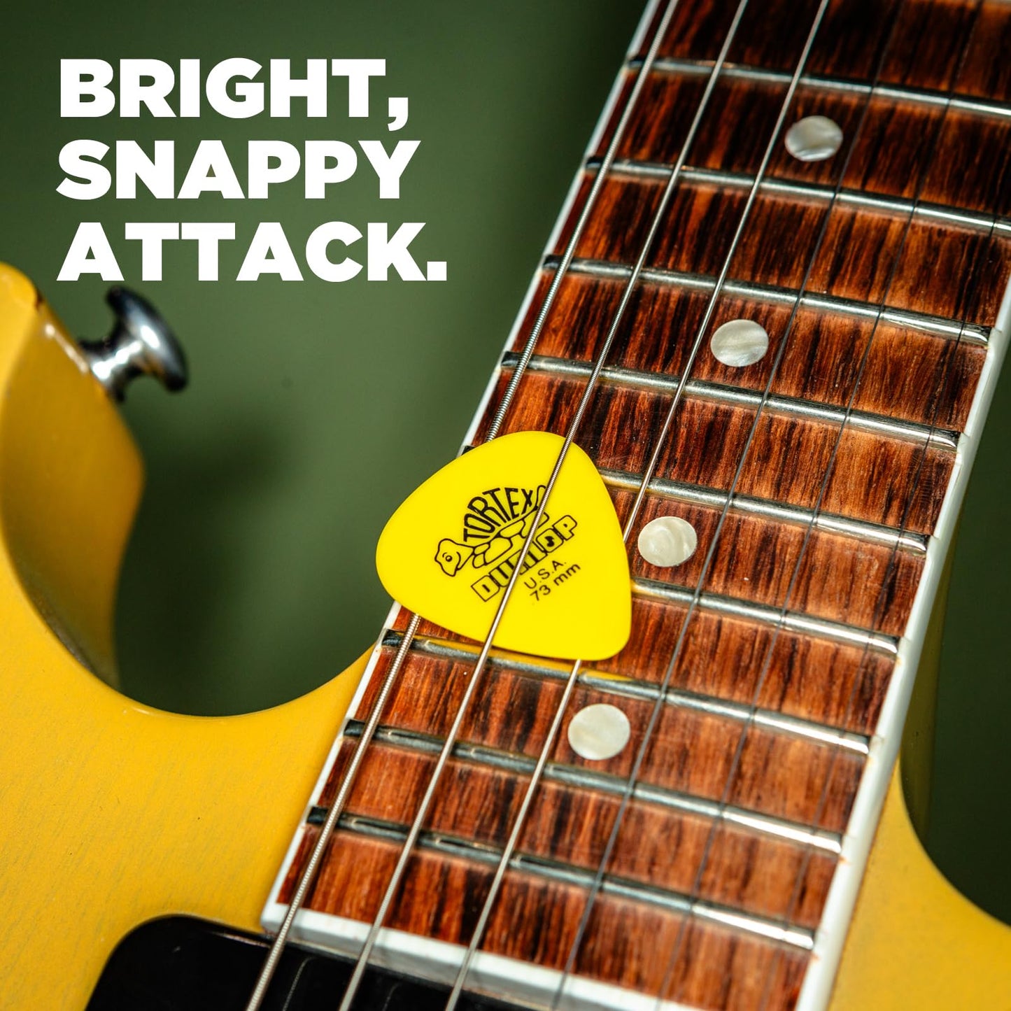 Jim Dunlop Standard Tortex Picks, 72 Pack, Green, .88mm